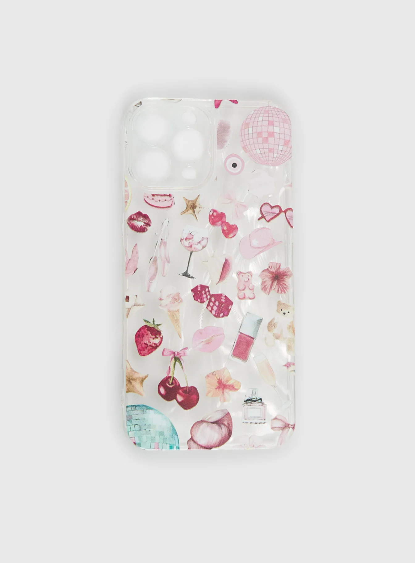 Just A Girl Iphone Case Clear / Pink