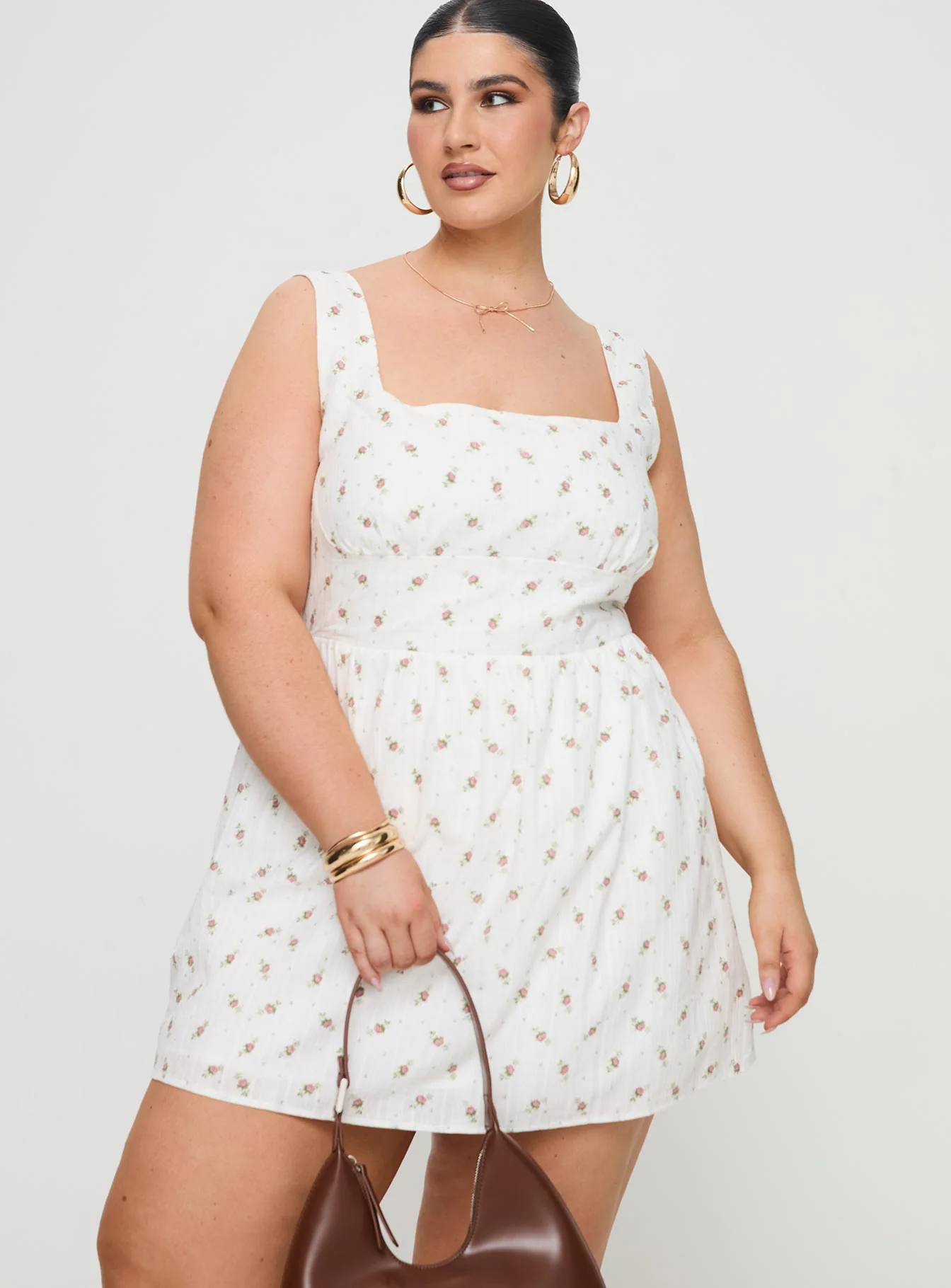Samana Mini Dress White Curve