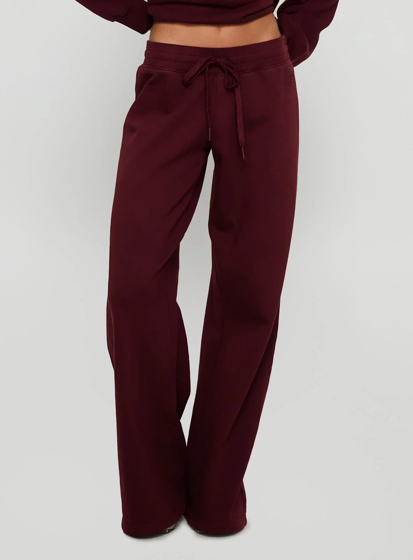Dodie Wide Leg Pants Washed Currant