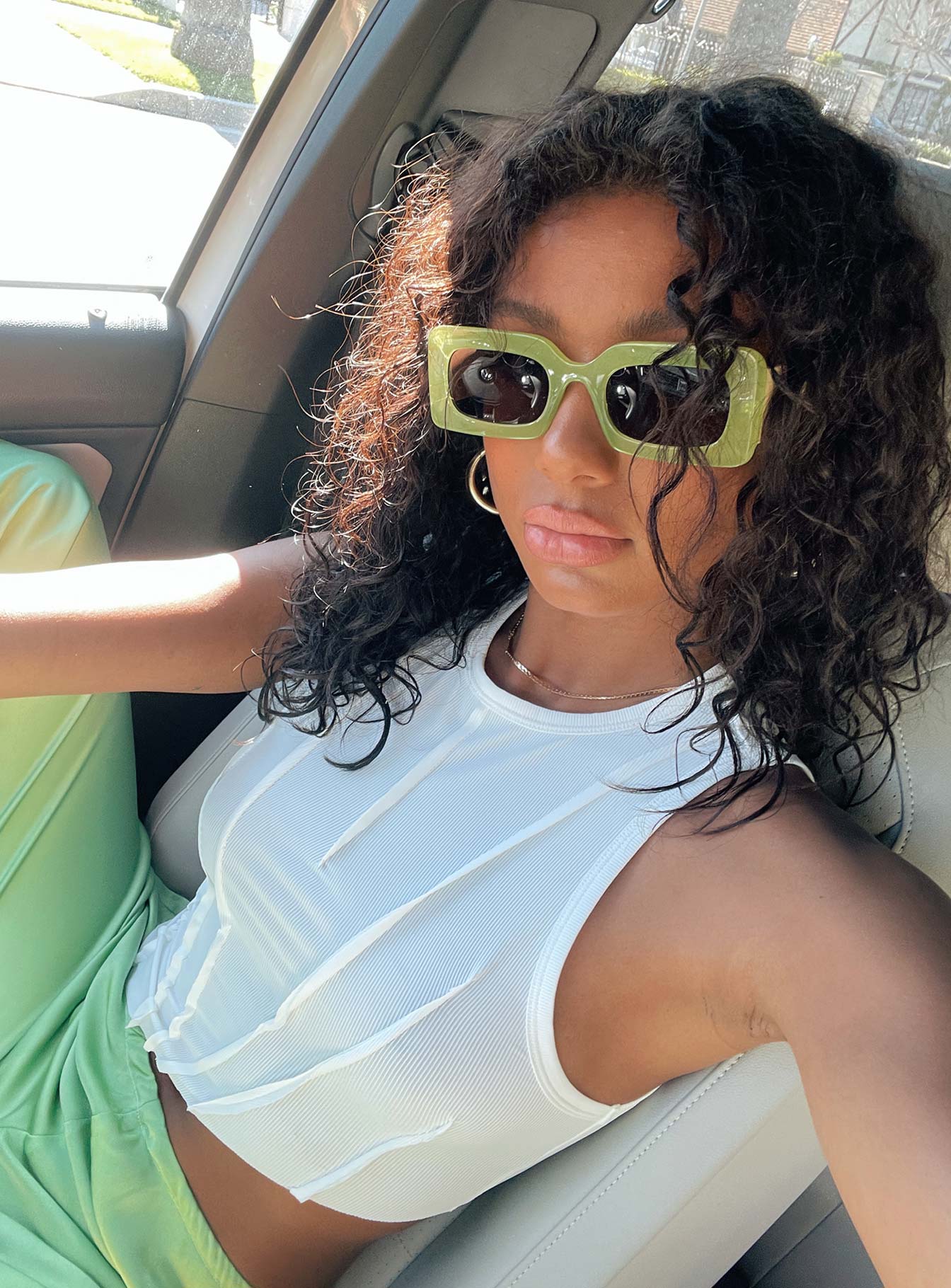 Sunset Daze Sunglasses Green