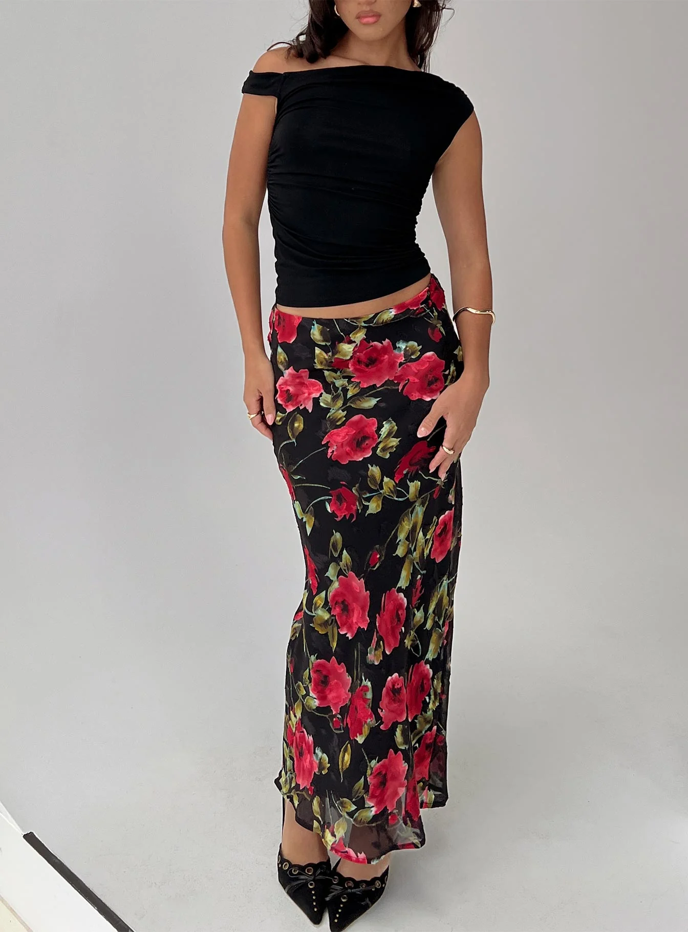 Emaretta Maxi Skirt Multi Floral