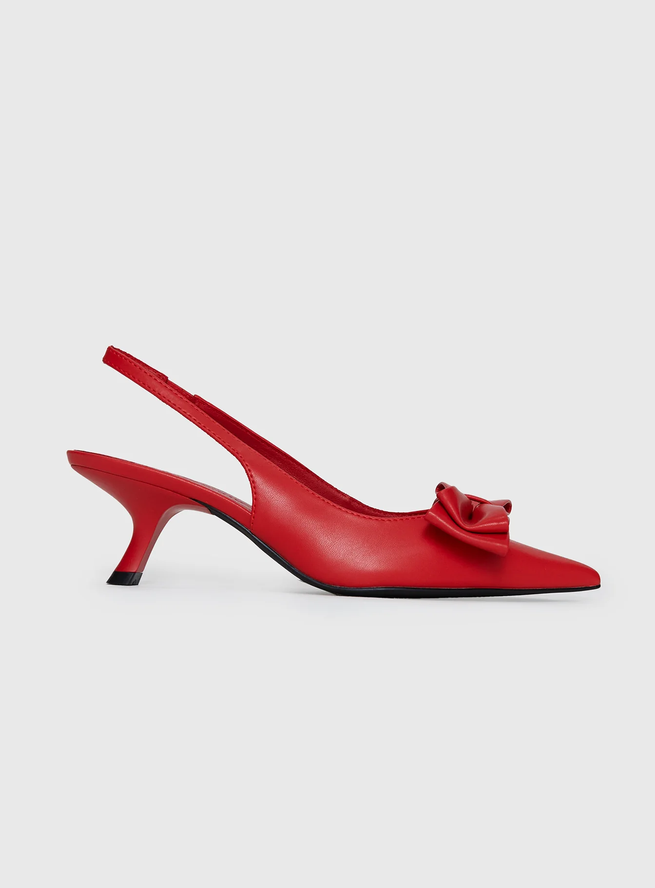 Janna Pointed Toe Heels Red