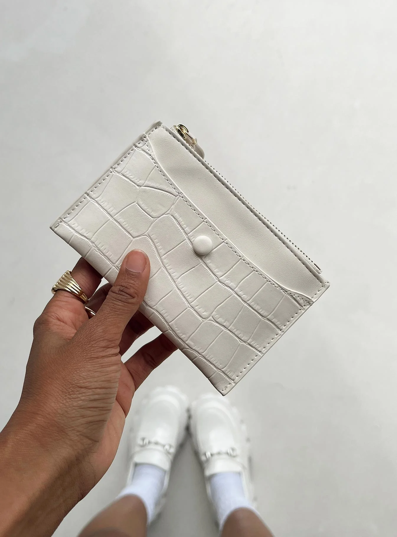 Keeping Track Wallet Cream