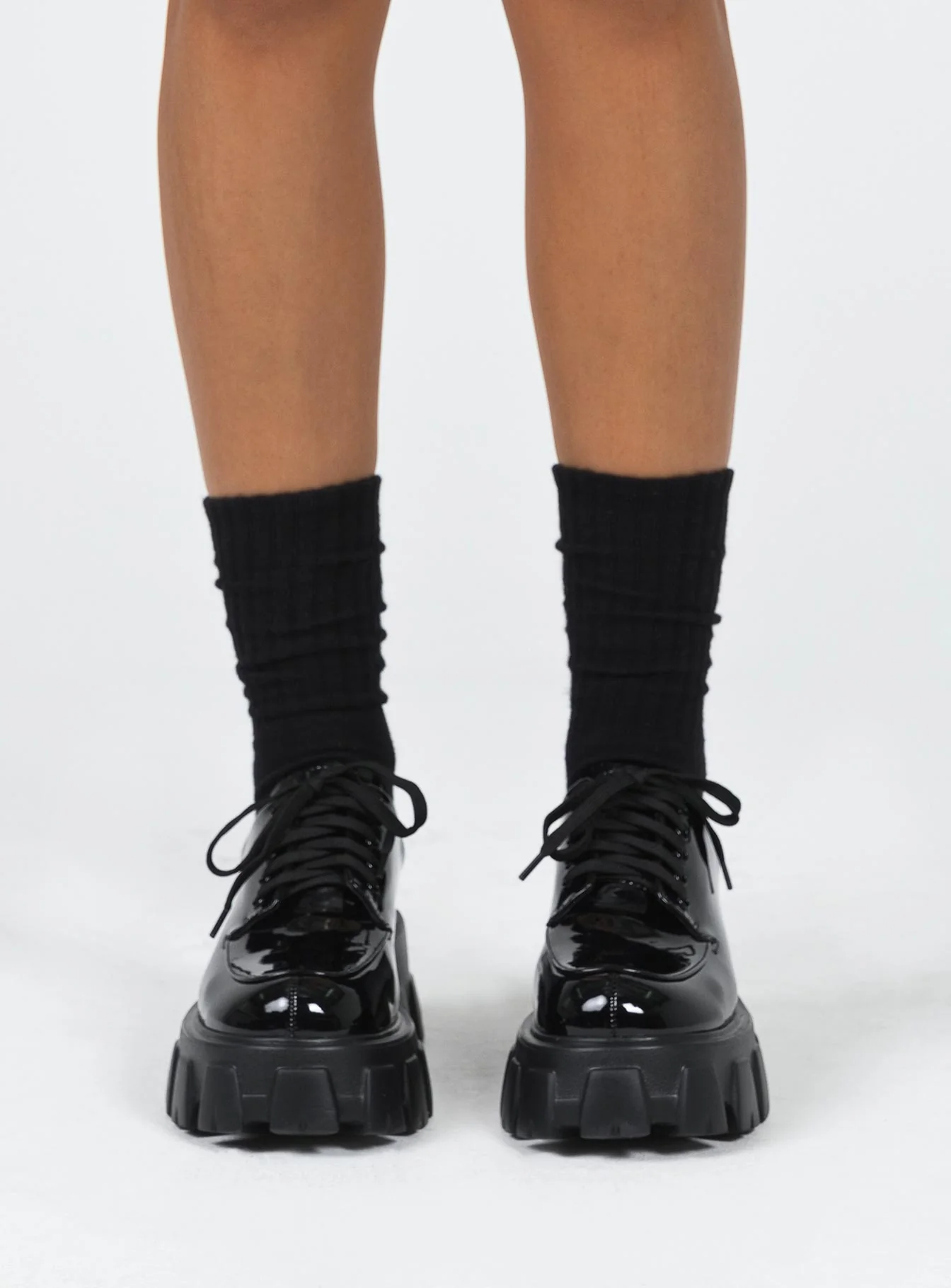 Mia Shoes Black Patent