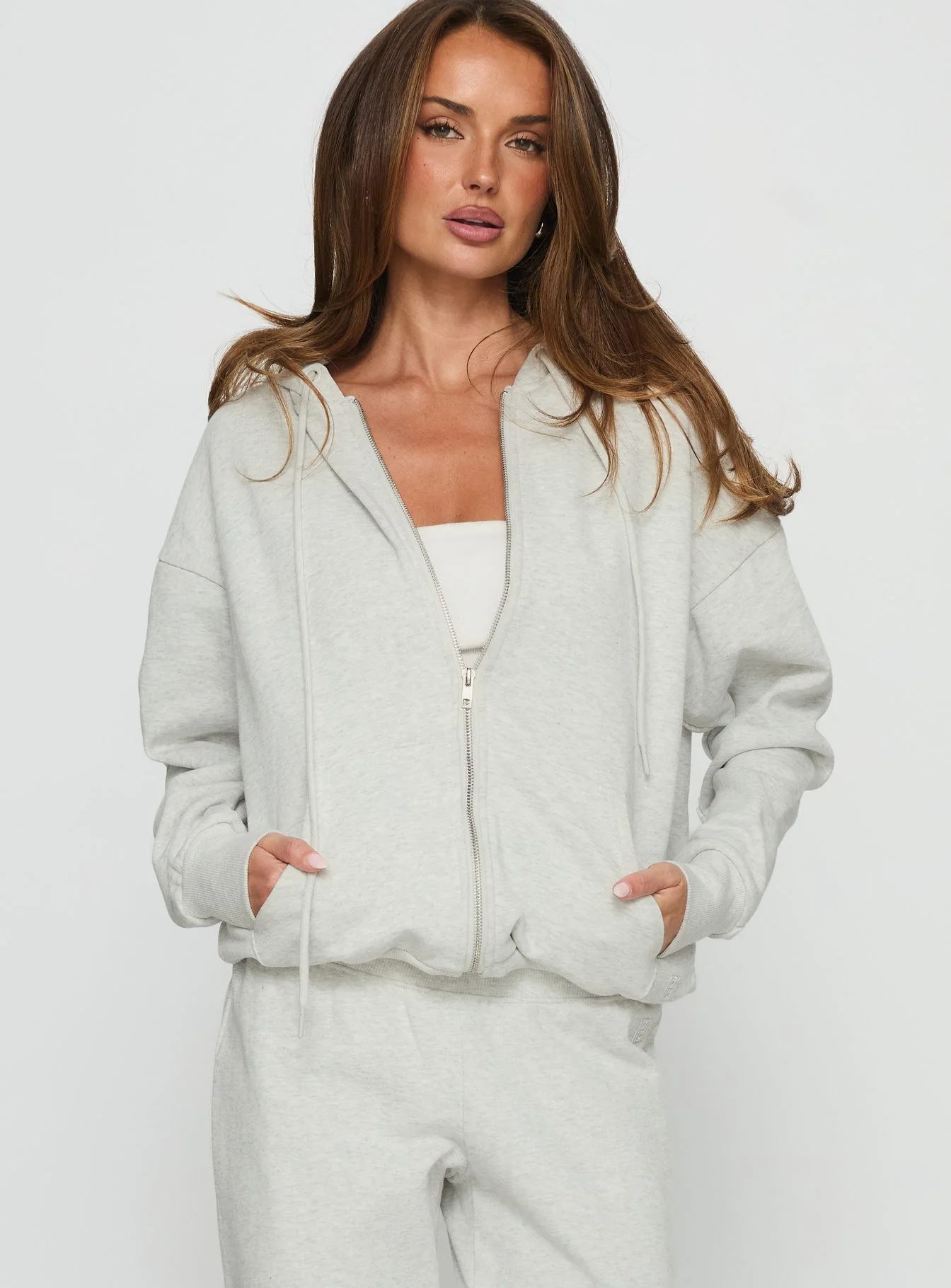 All Day Oversized Hoodie Grey Marle