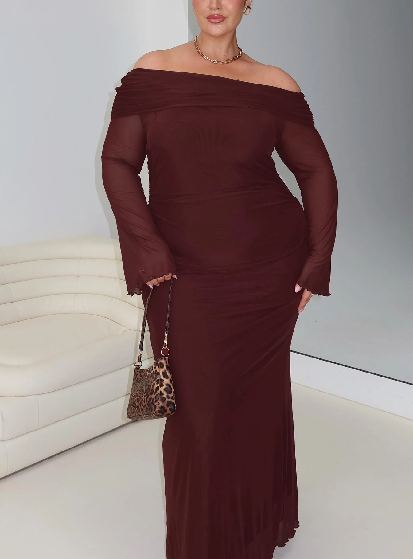 Consideration Maxi Dress Chocolate Curve