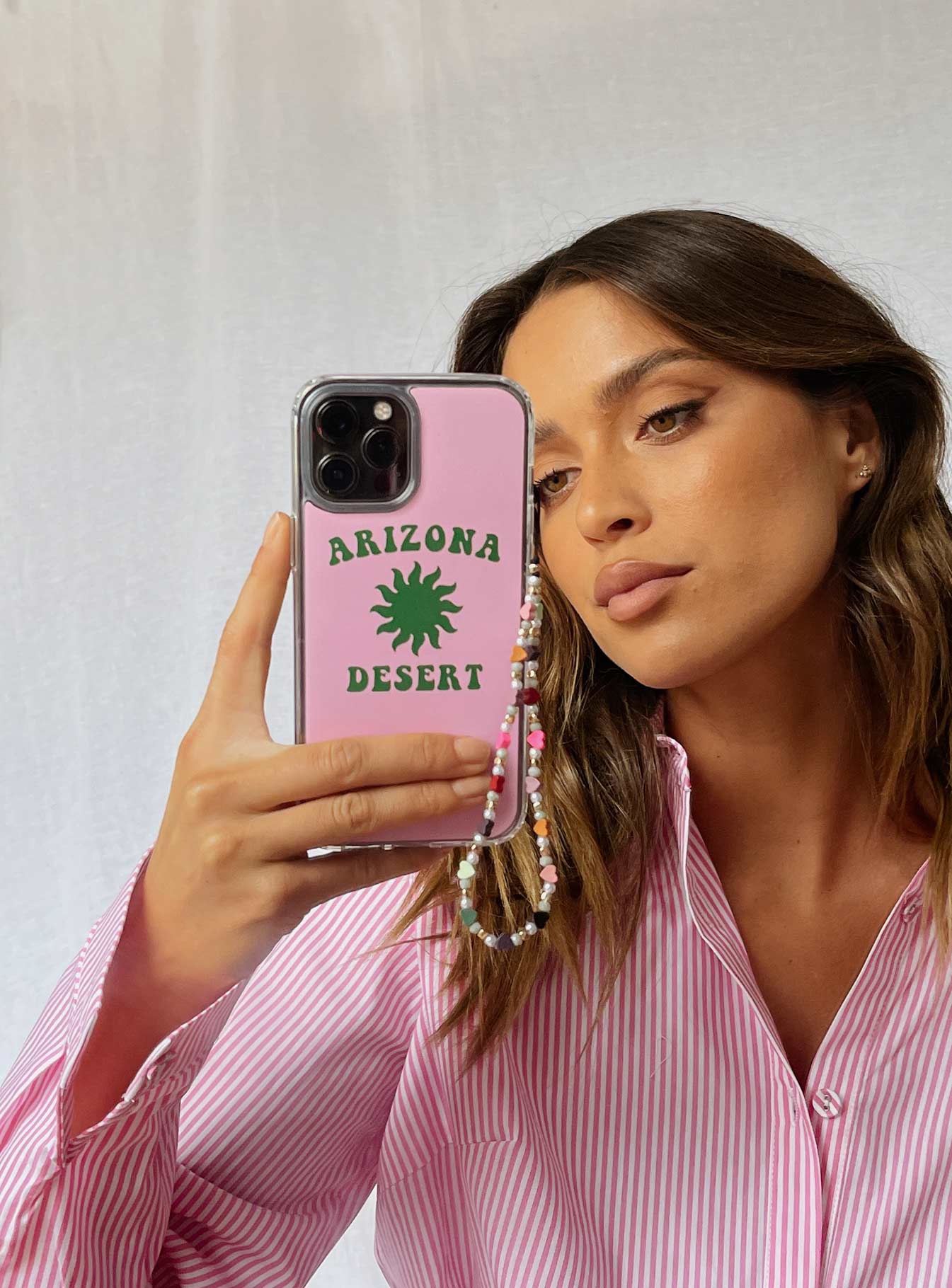 Arizona Desert iPhone Case Pink / Green