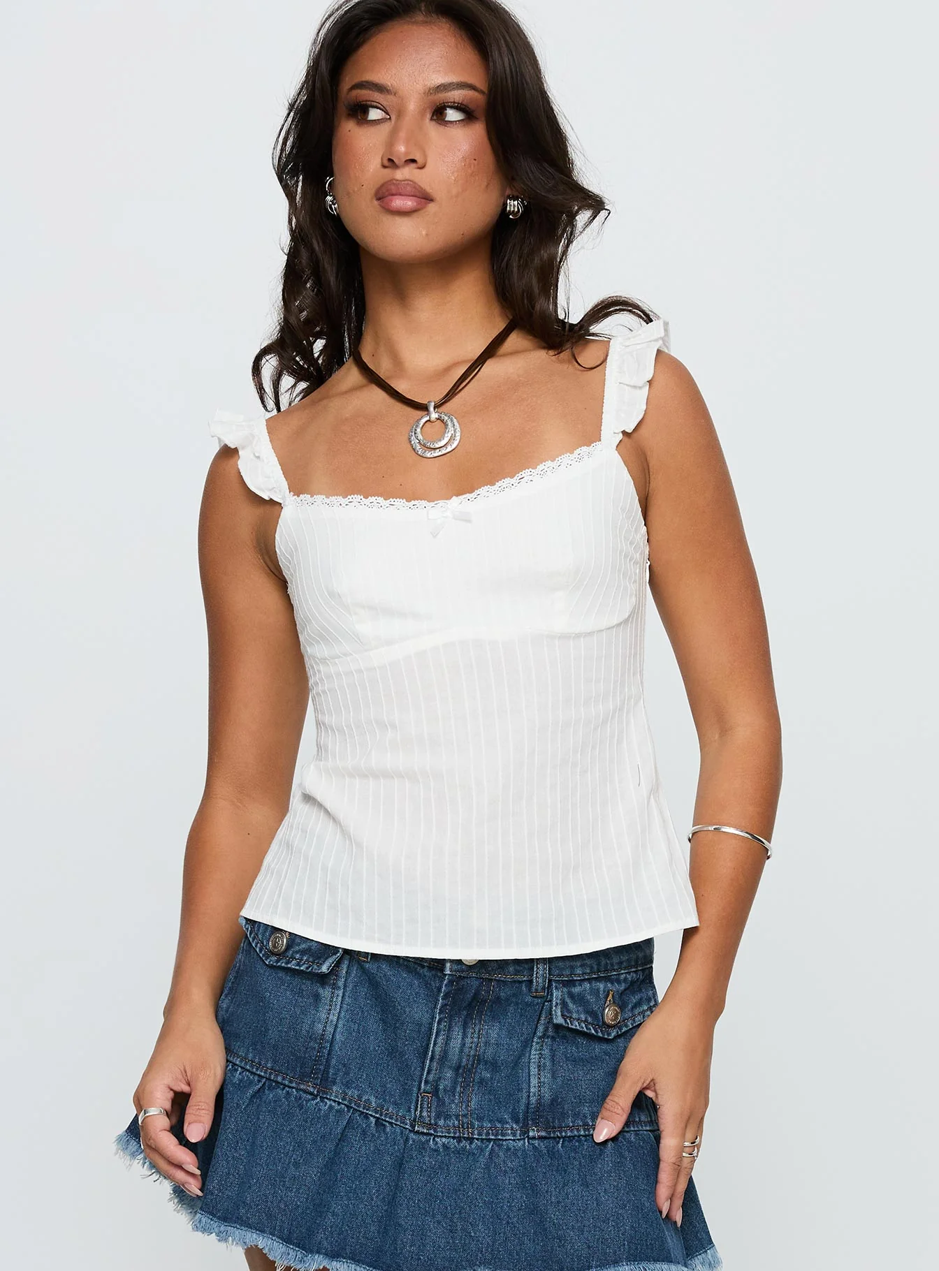 Madaleine Top White