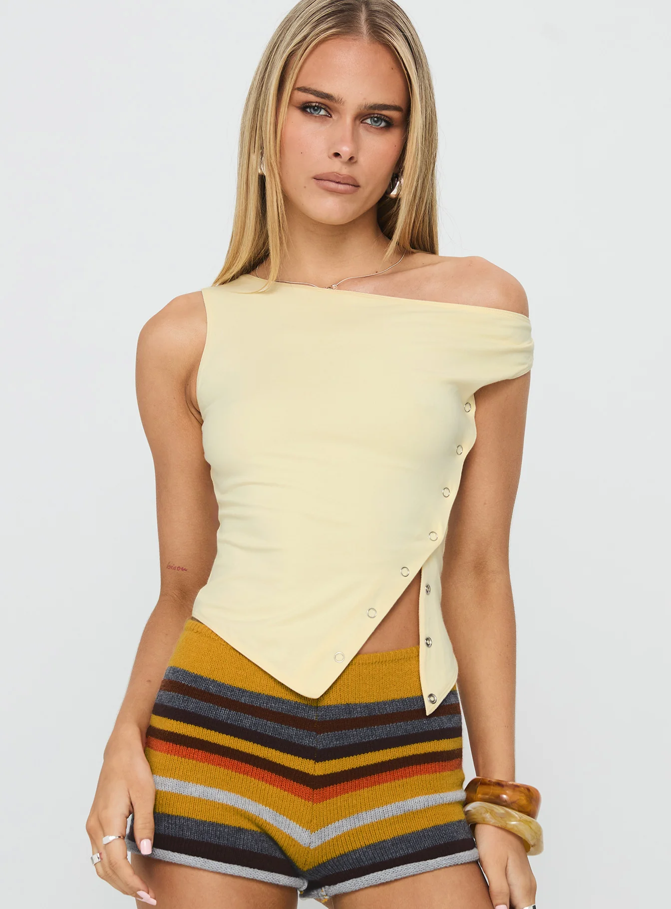 Karre Off The Shoulder Top Lemon
