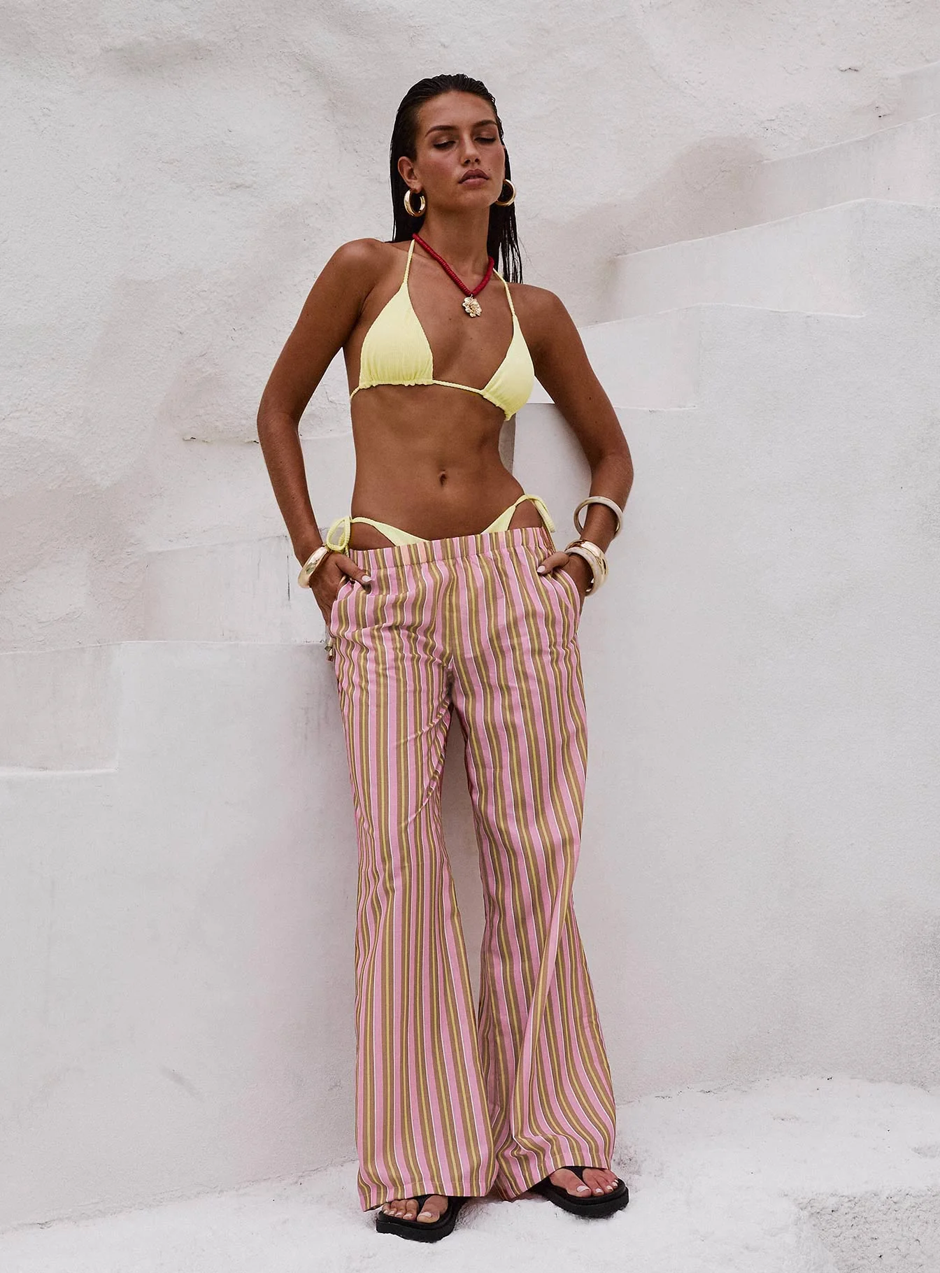 Taja Pants Pink Stripe