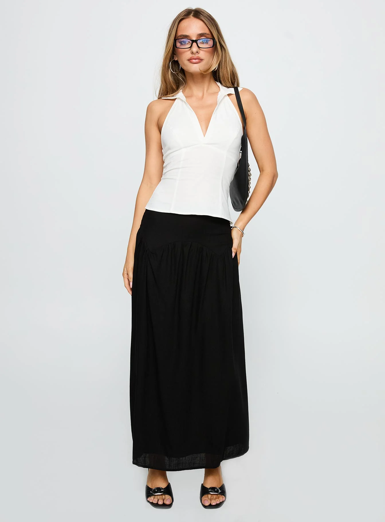 Human Nurture Maxi Skirt Black