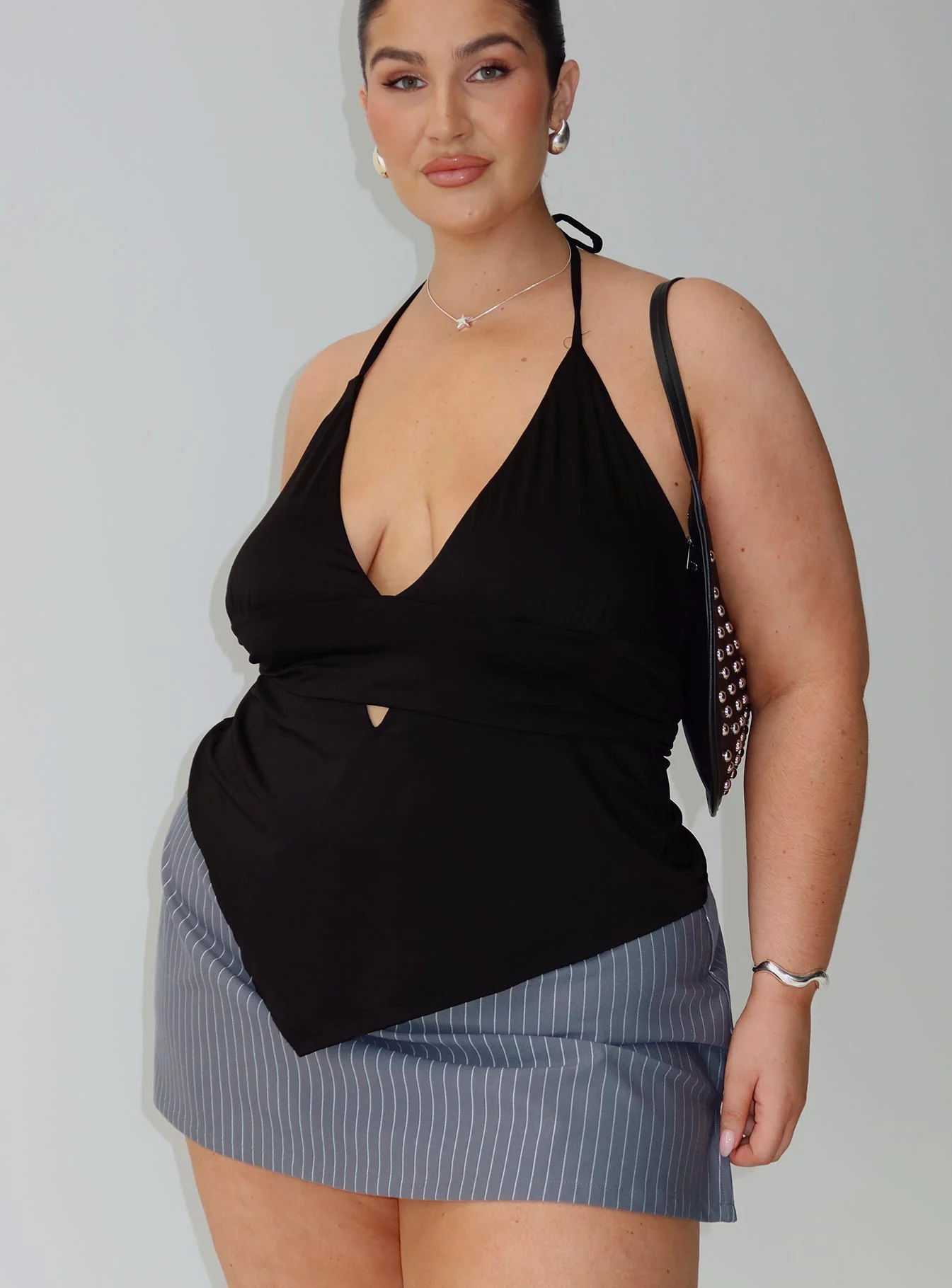 Averee Halter Top Black Curve