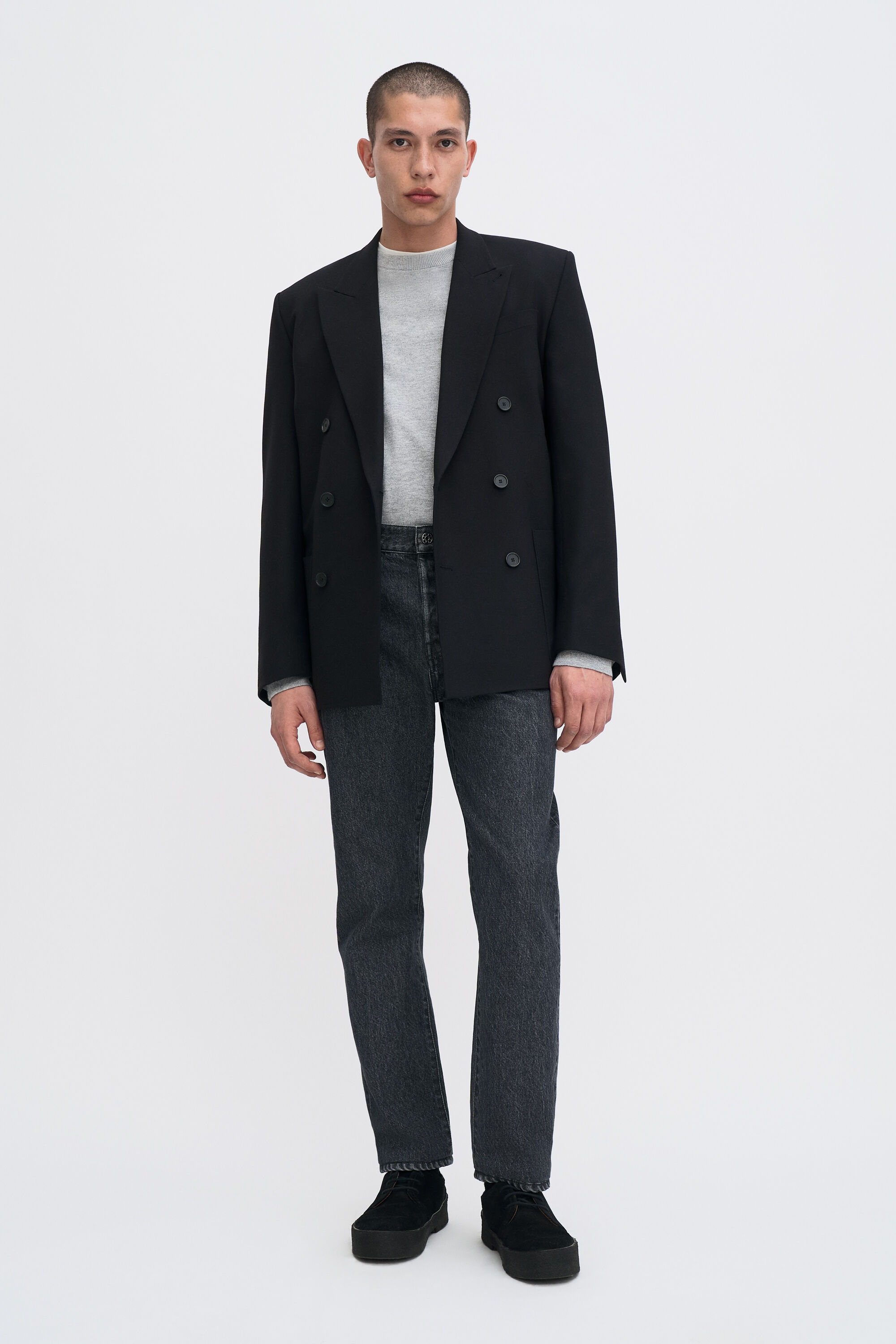 Tapered Cropped Jeans