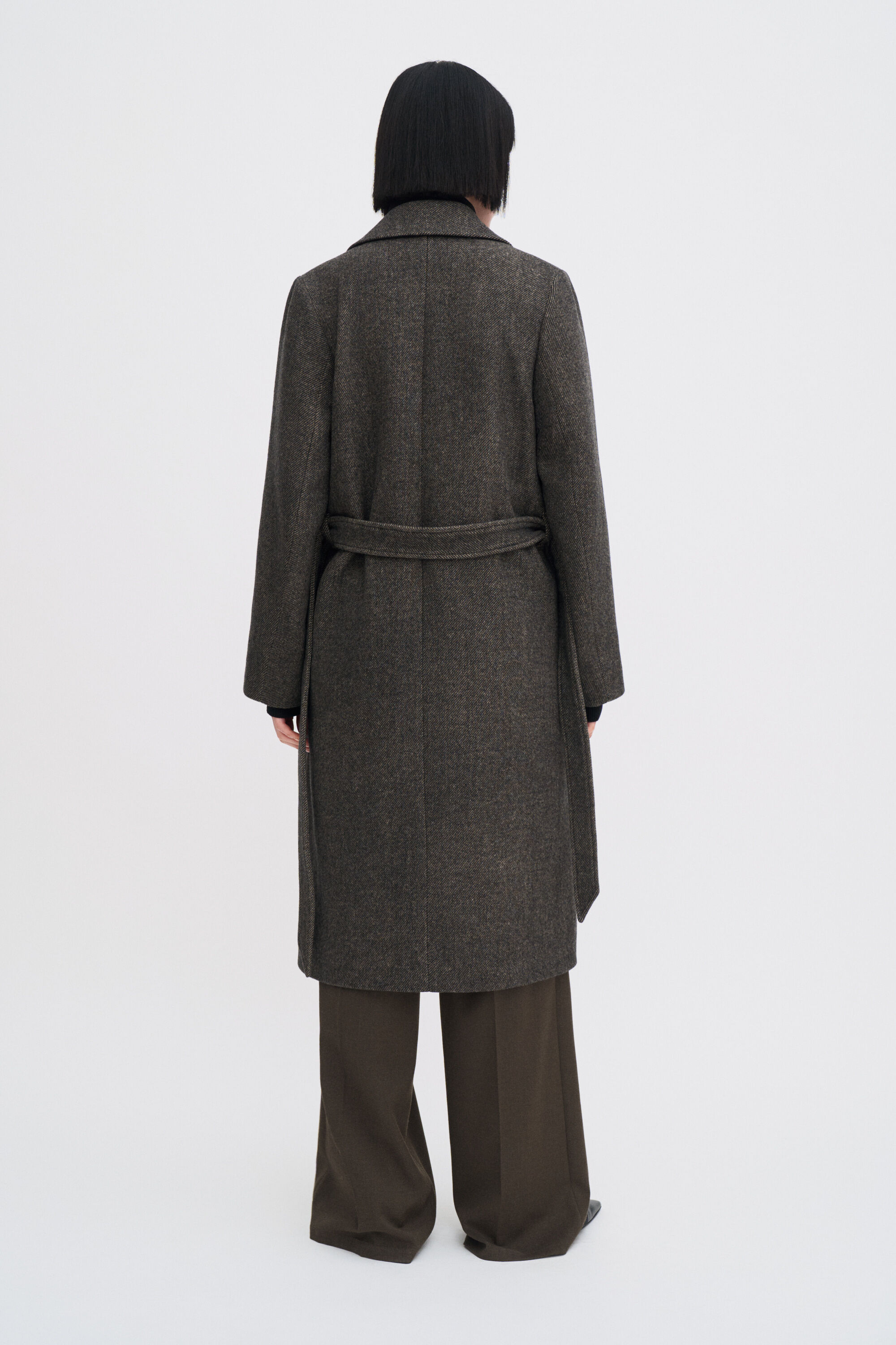 Charlotte Twill Belted Coat