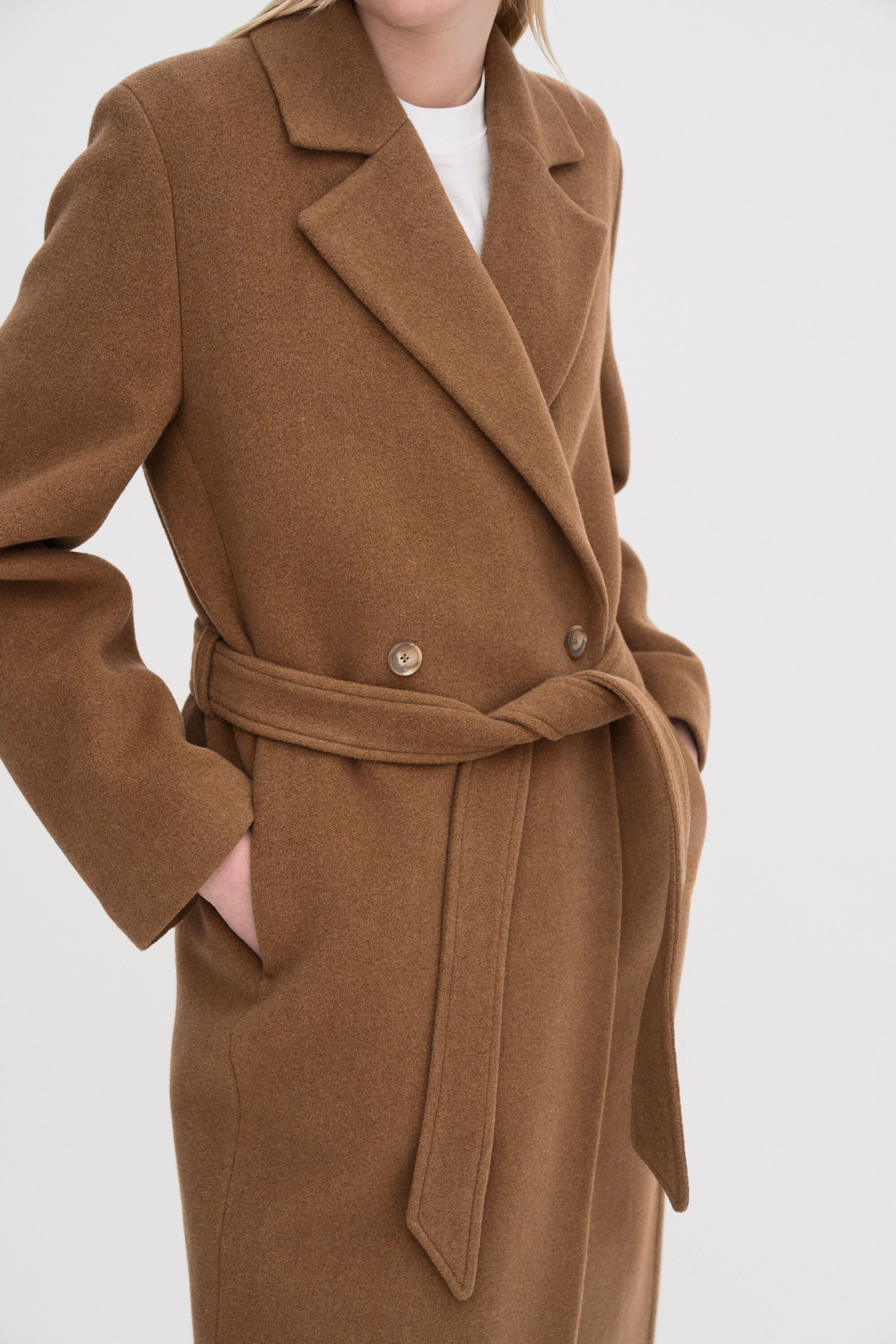 Charlotte Wool Belted Coat