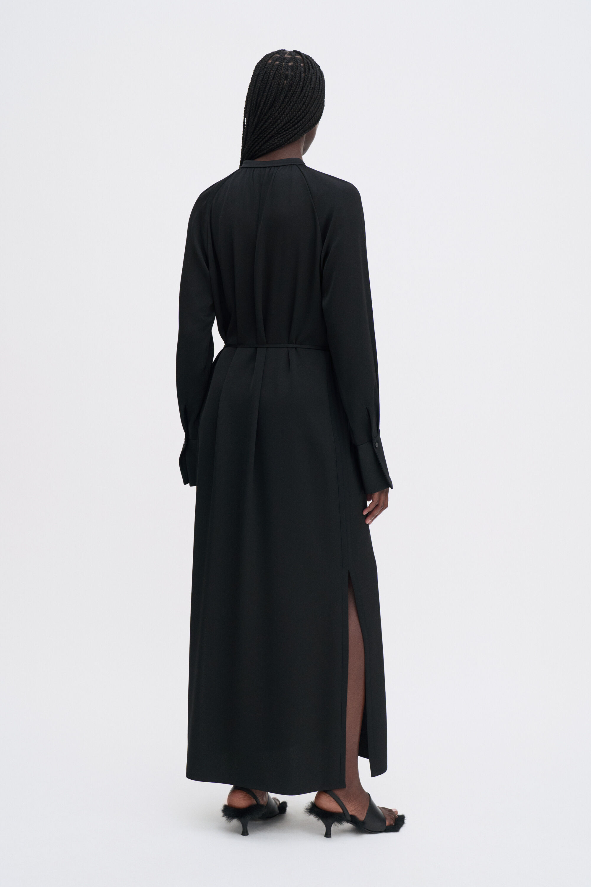 Gathered Raglan Dress