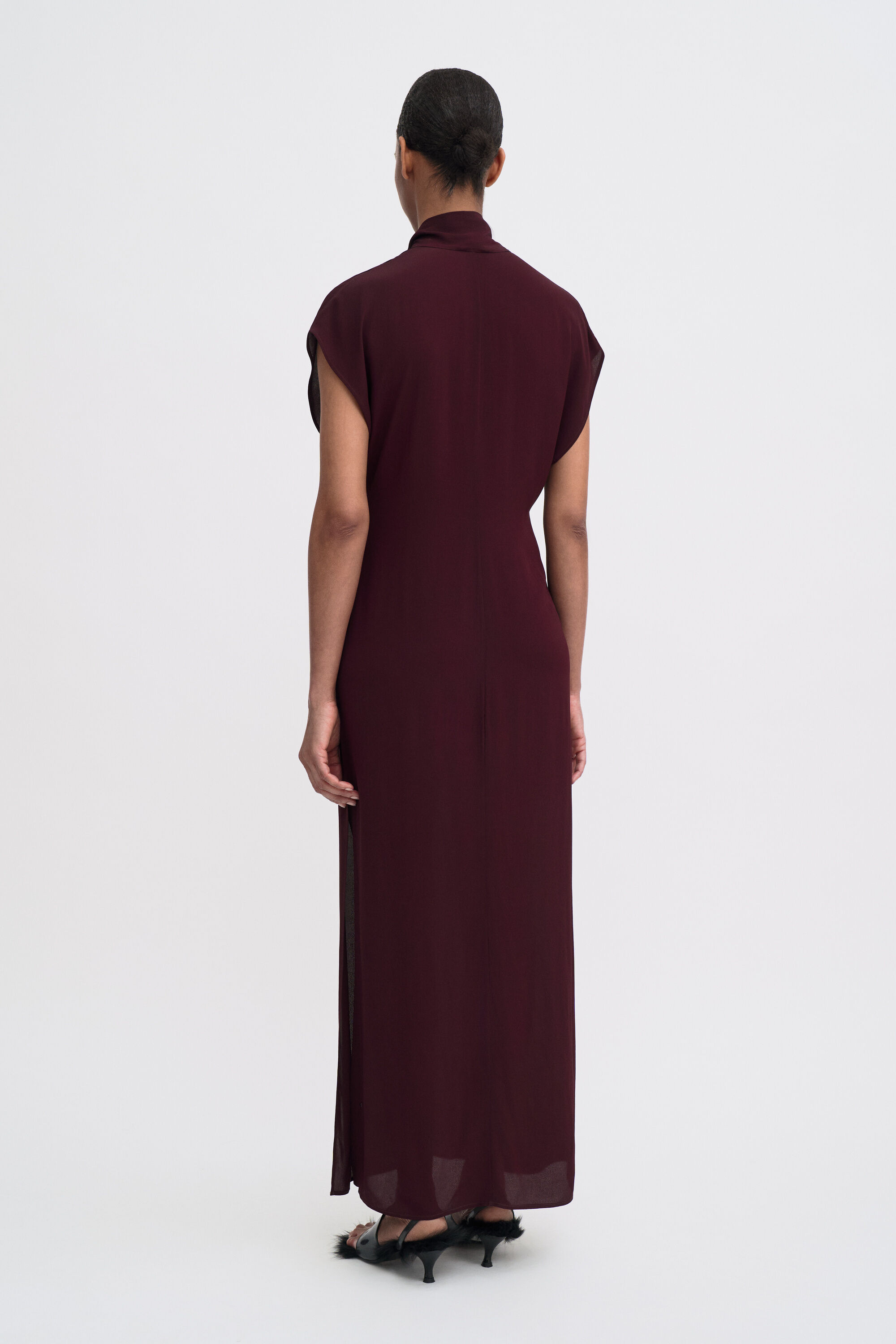 Long Tie-neck Dress