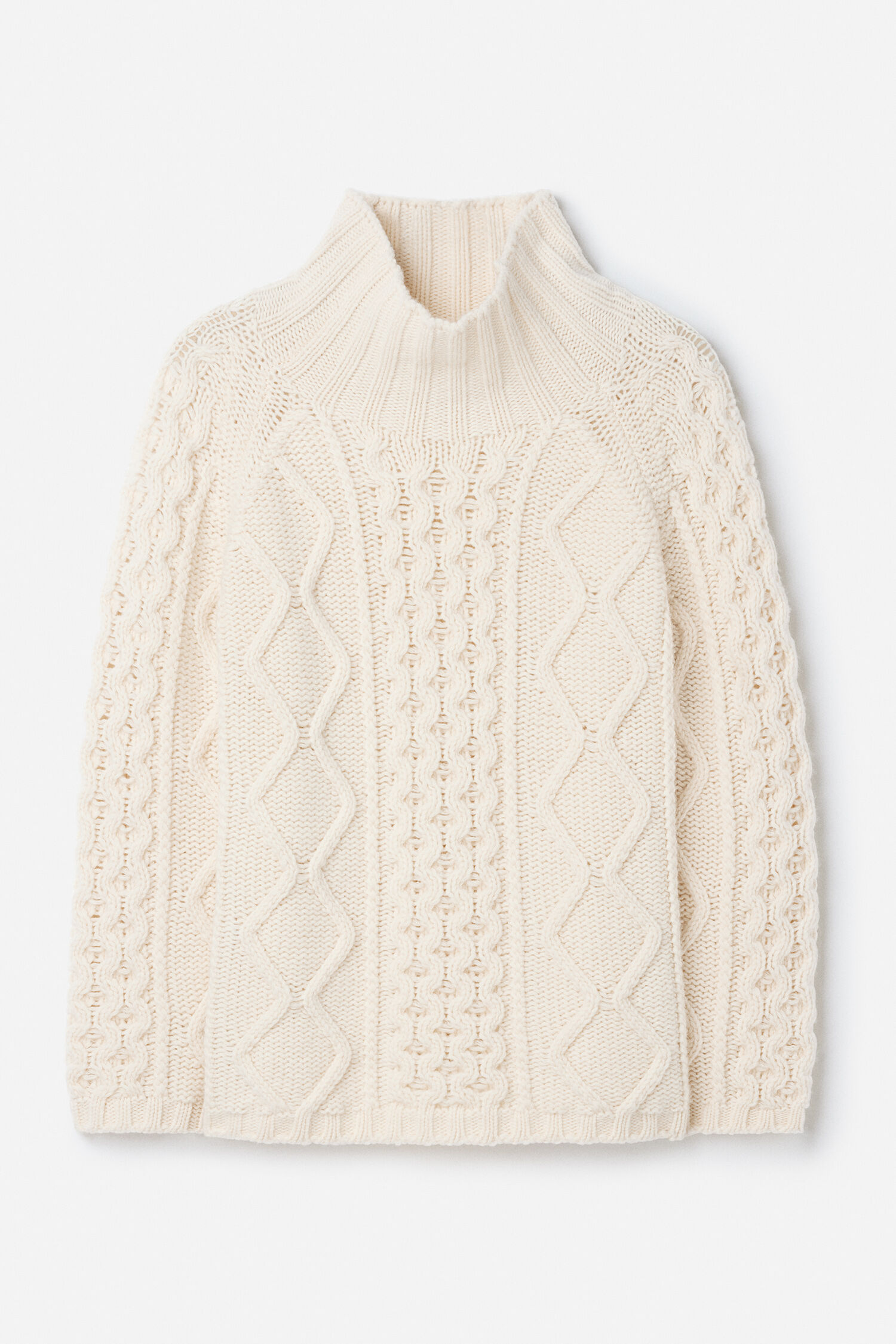 Wool Cable Knit Sweater