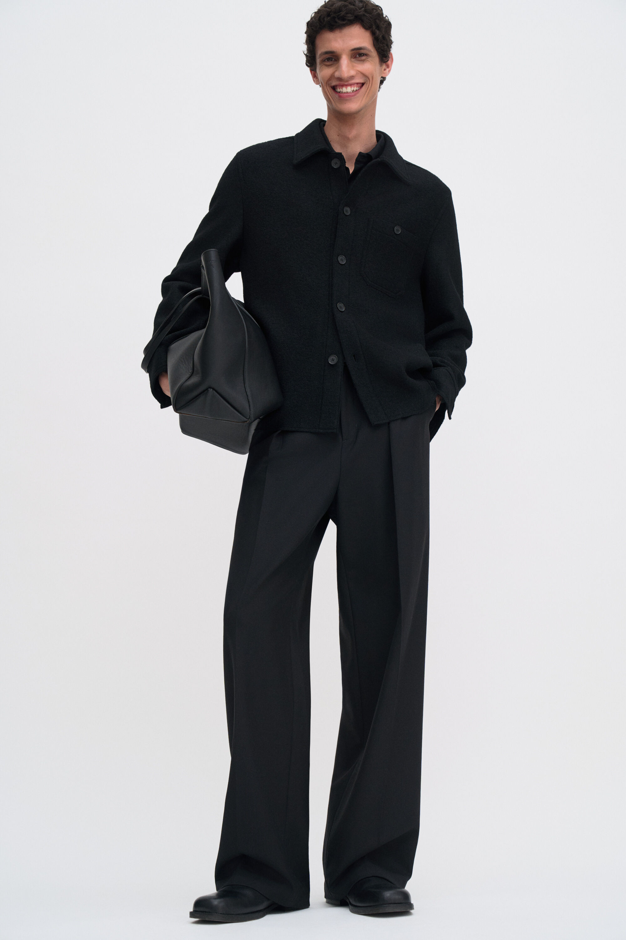 Boiled Wool Shirt Jacket