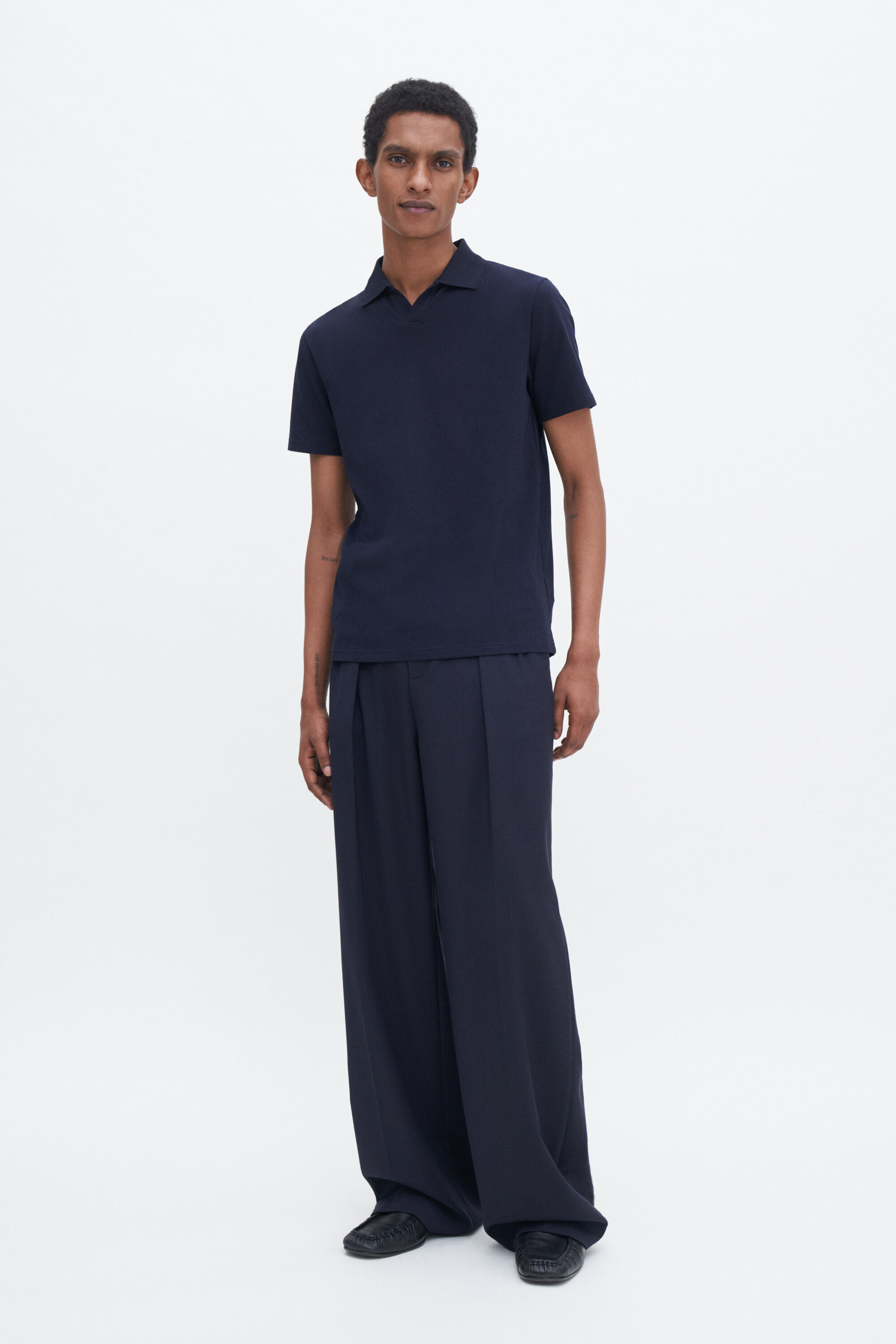 Stretch Cotton Polo T-Shirt