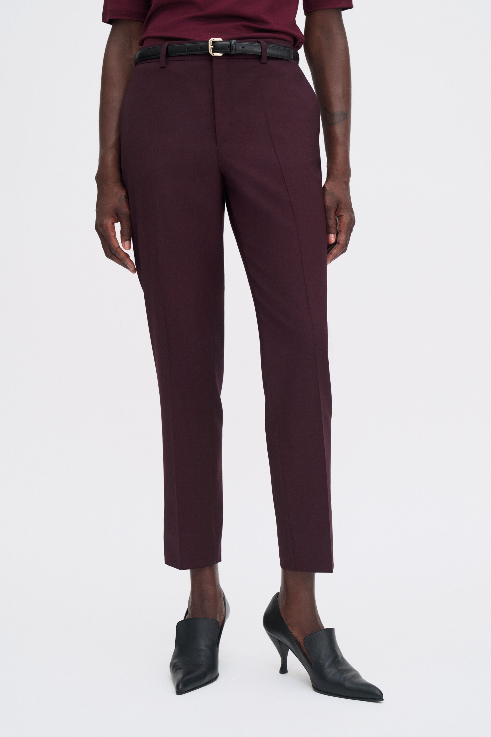 Emma Cropped Cool Wool Trousers