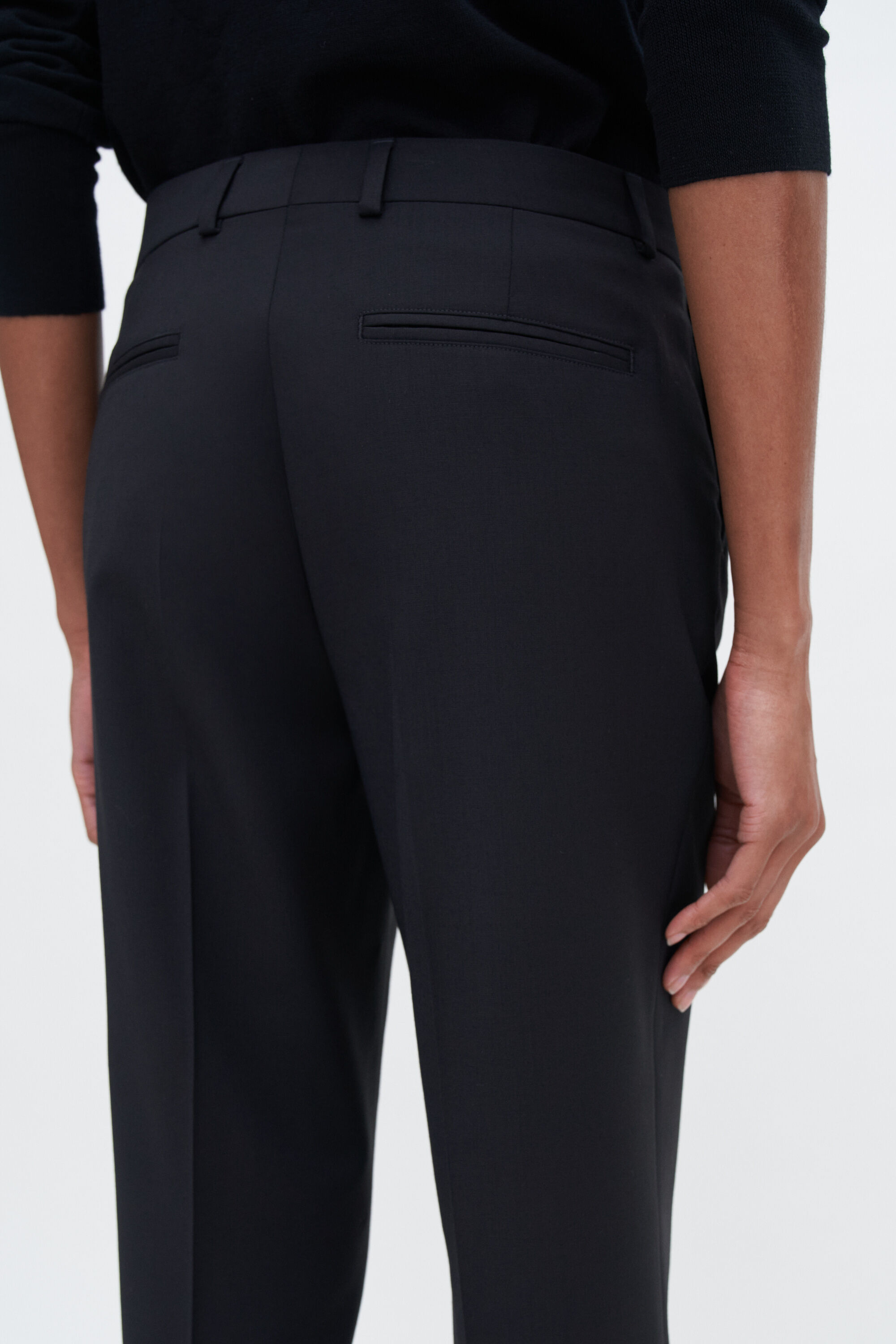 Emma Cropped Cool Wool Trousers