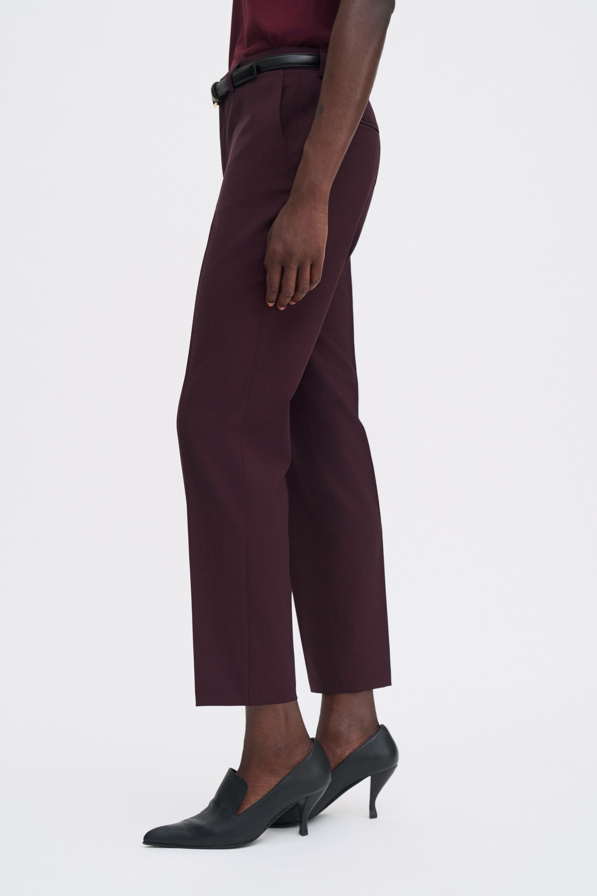 Emma Cropped Cool Wool Trousers