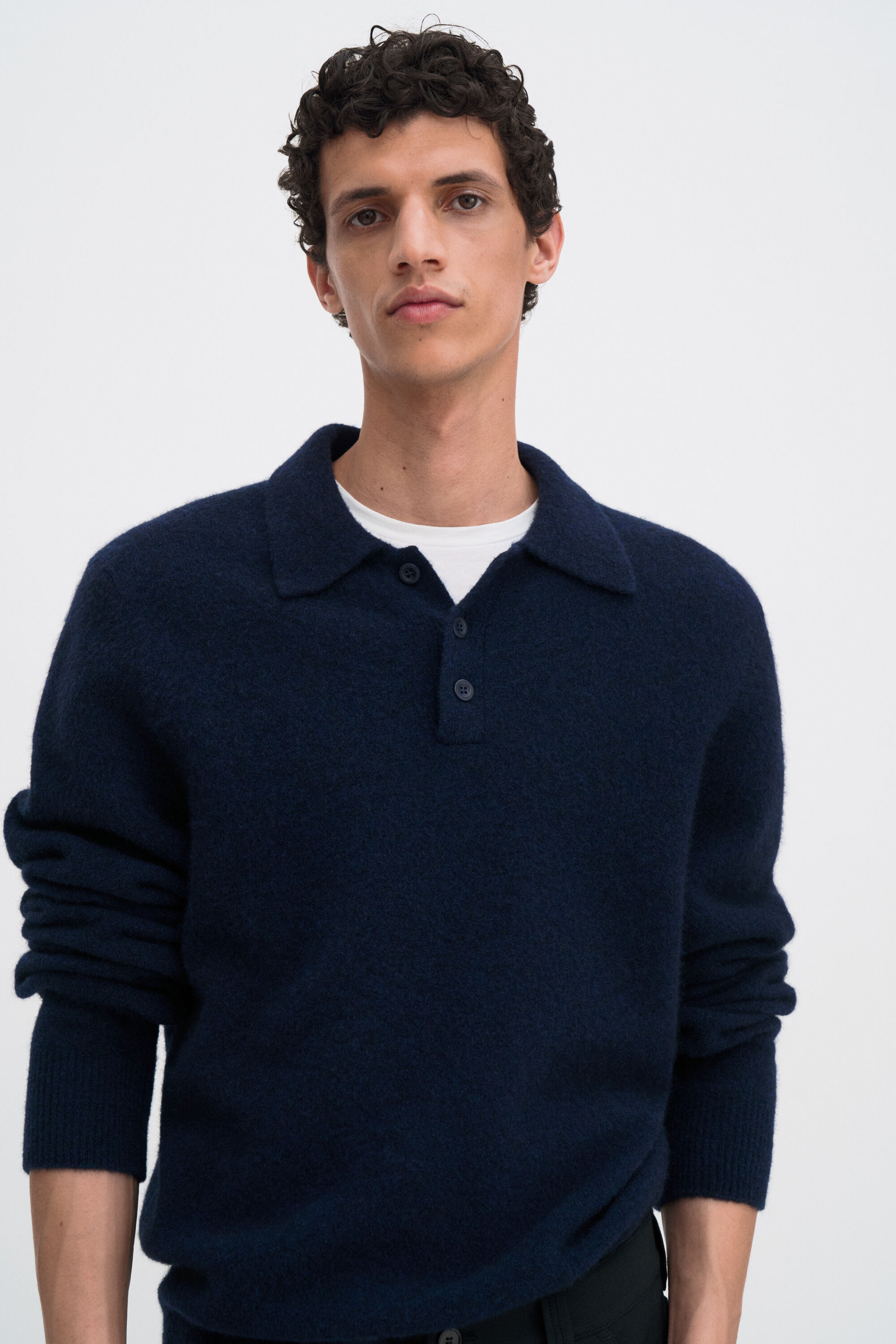 Yak Wool Polo Sweater