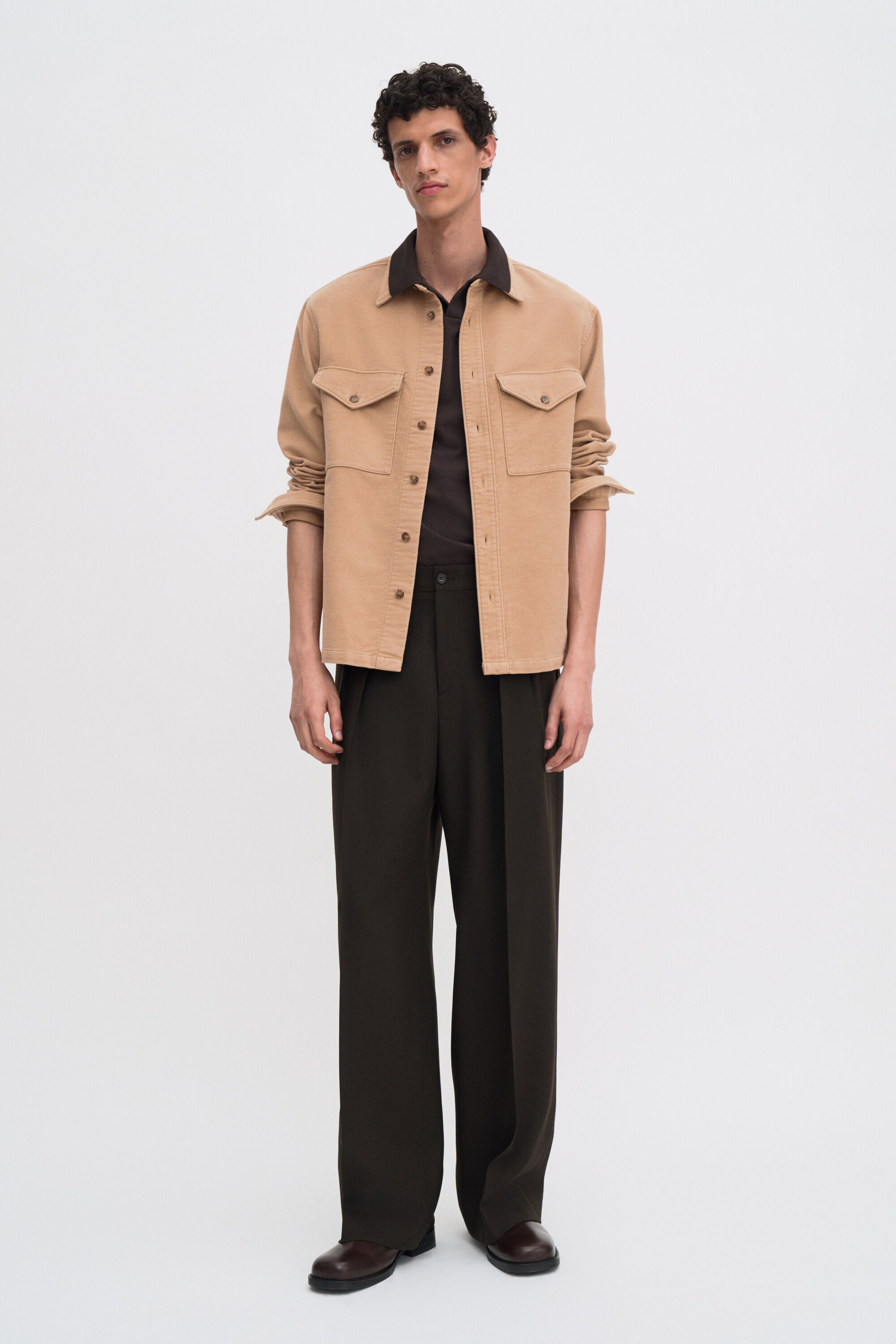 Stretch Cotton Polo T-Shirt