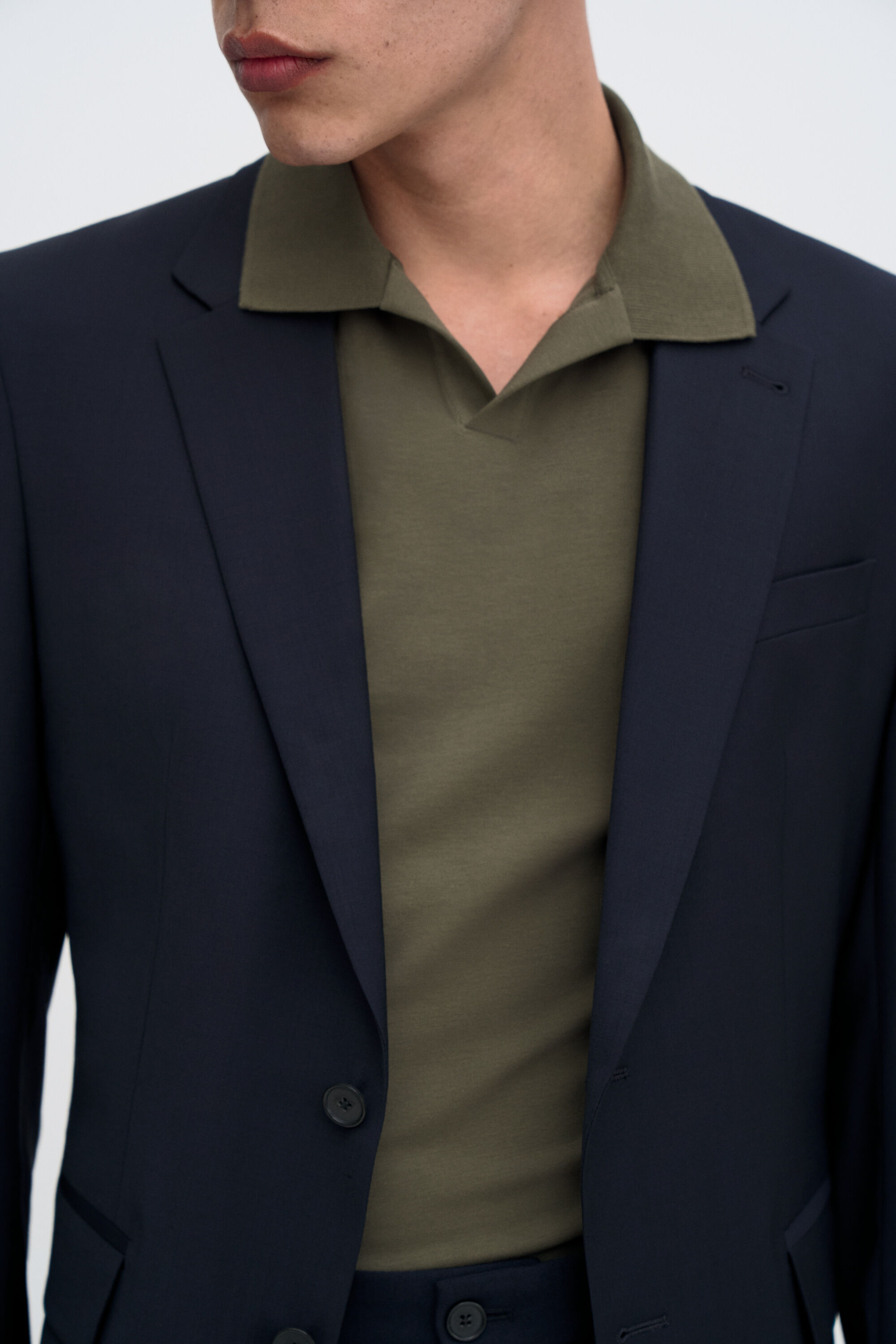 Stretch Cotton Polo T-Shirt