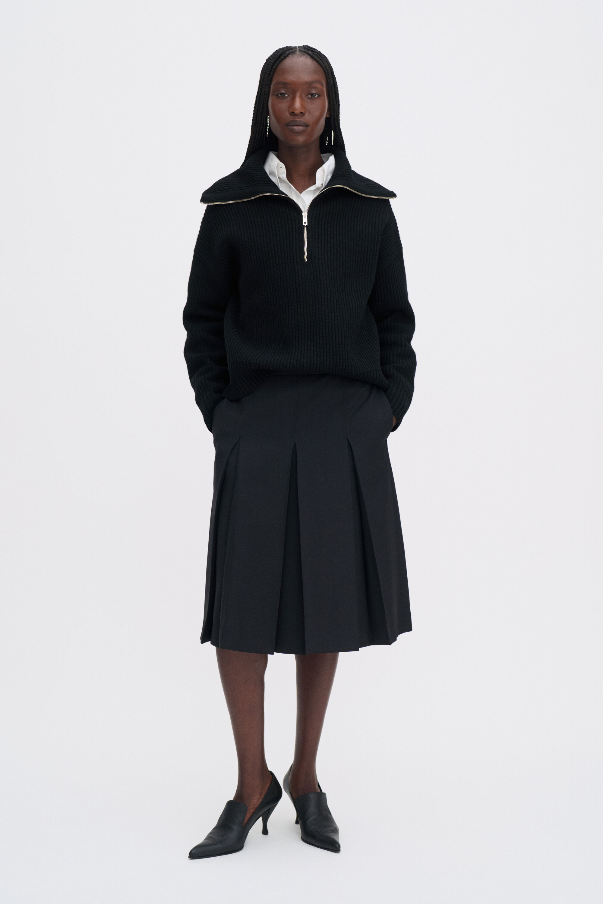 Pointed Leather Pumps