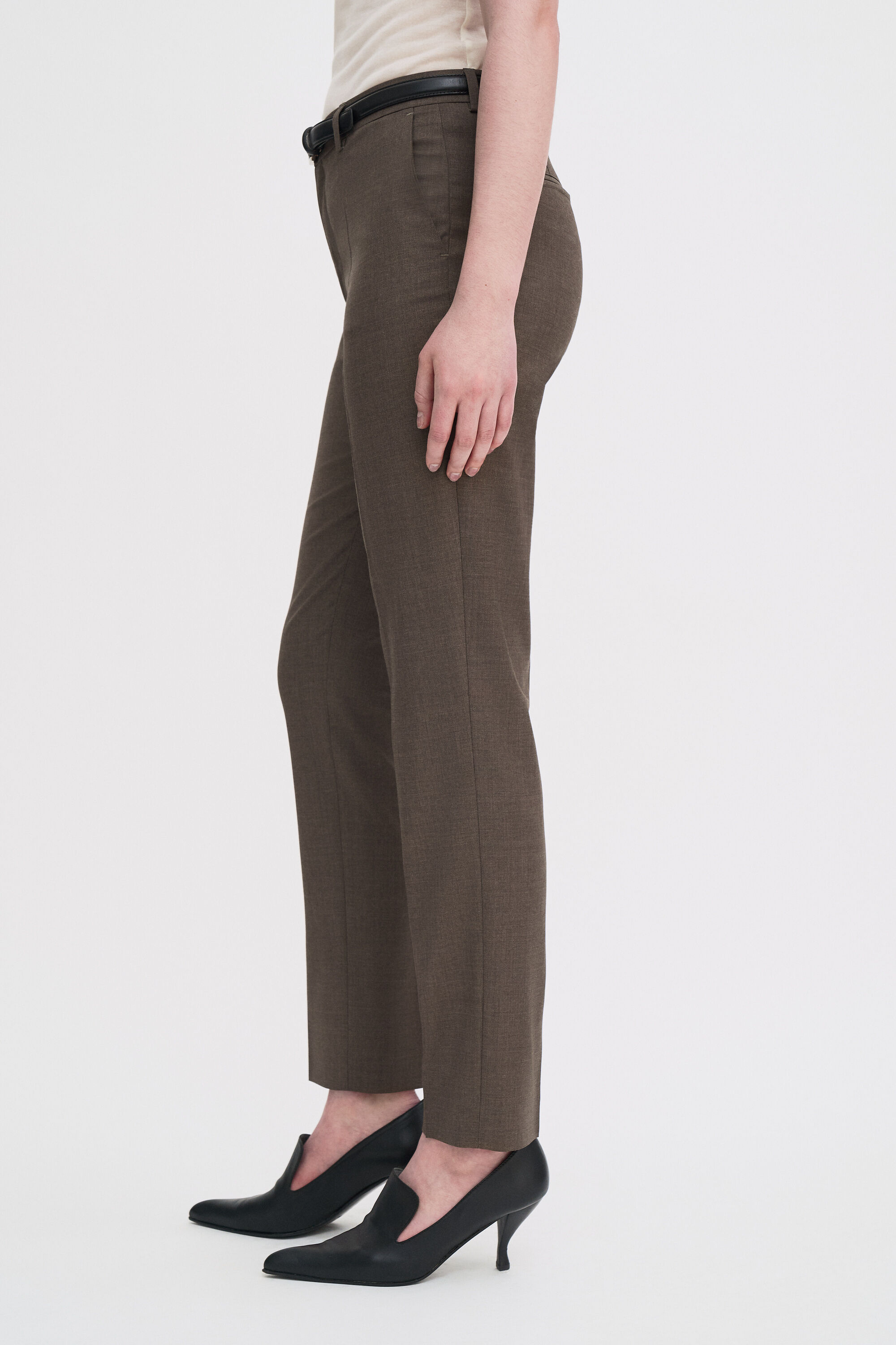 Emma Cropped Cool Wool Trousers