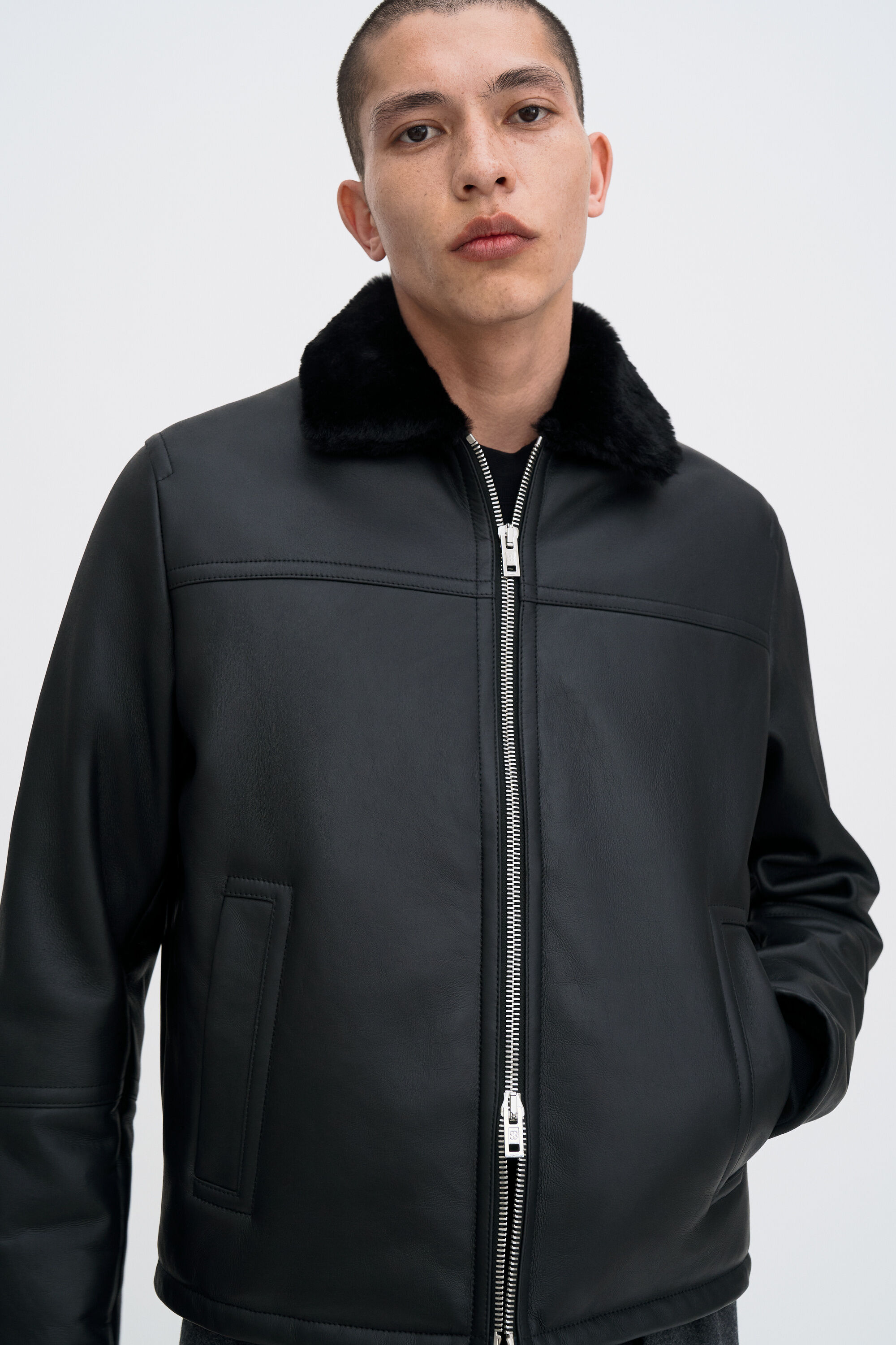 Shearling Leather Jacket