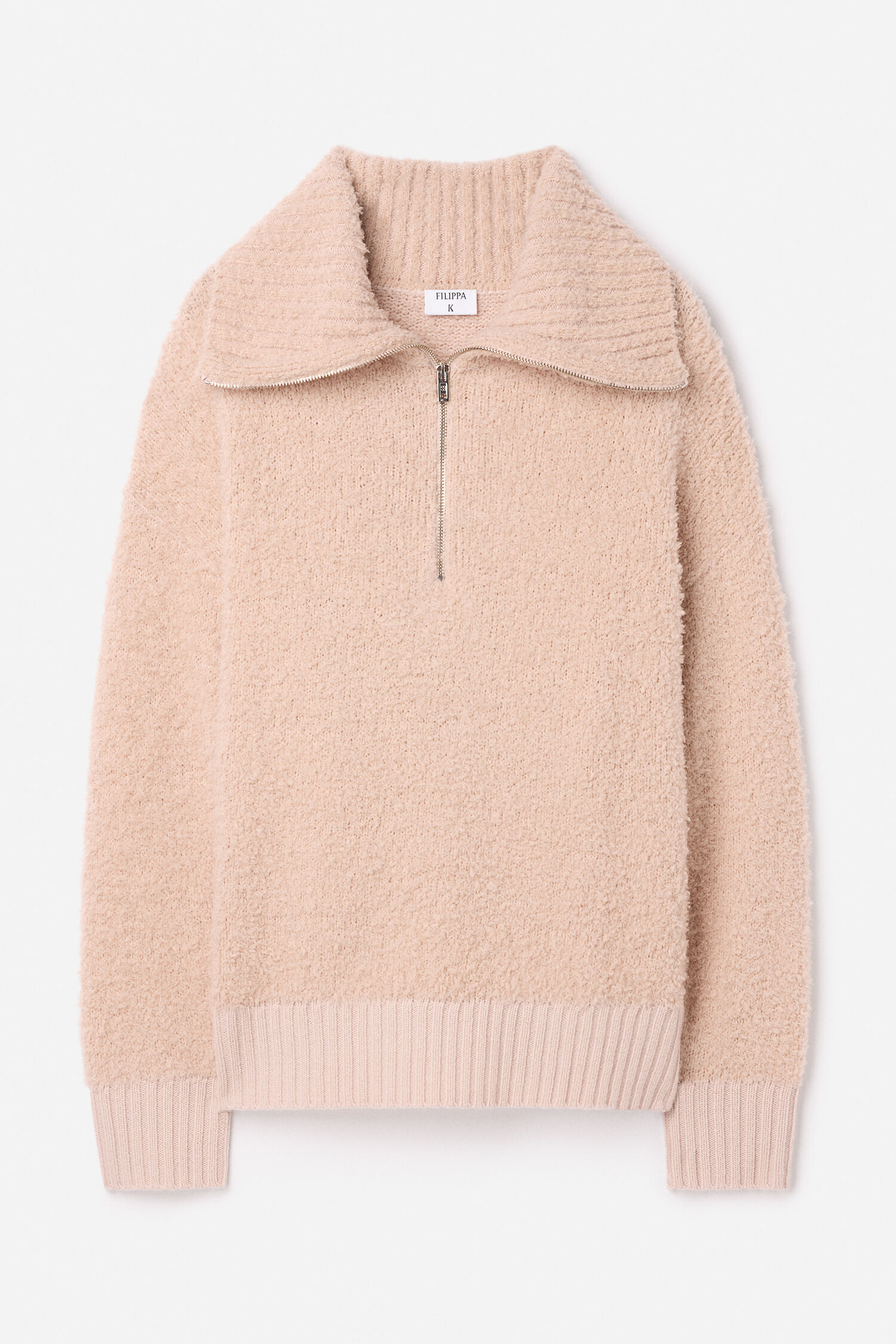 Fluffy Half Zip Sweater
