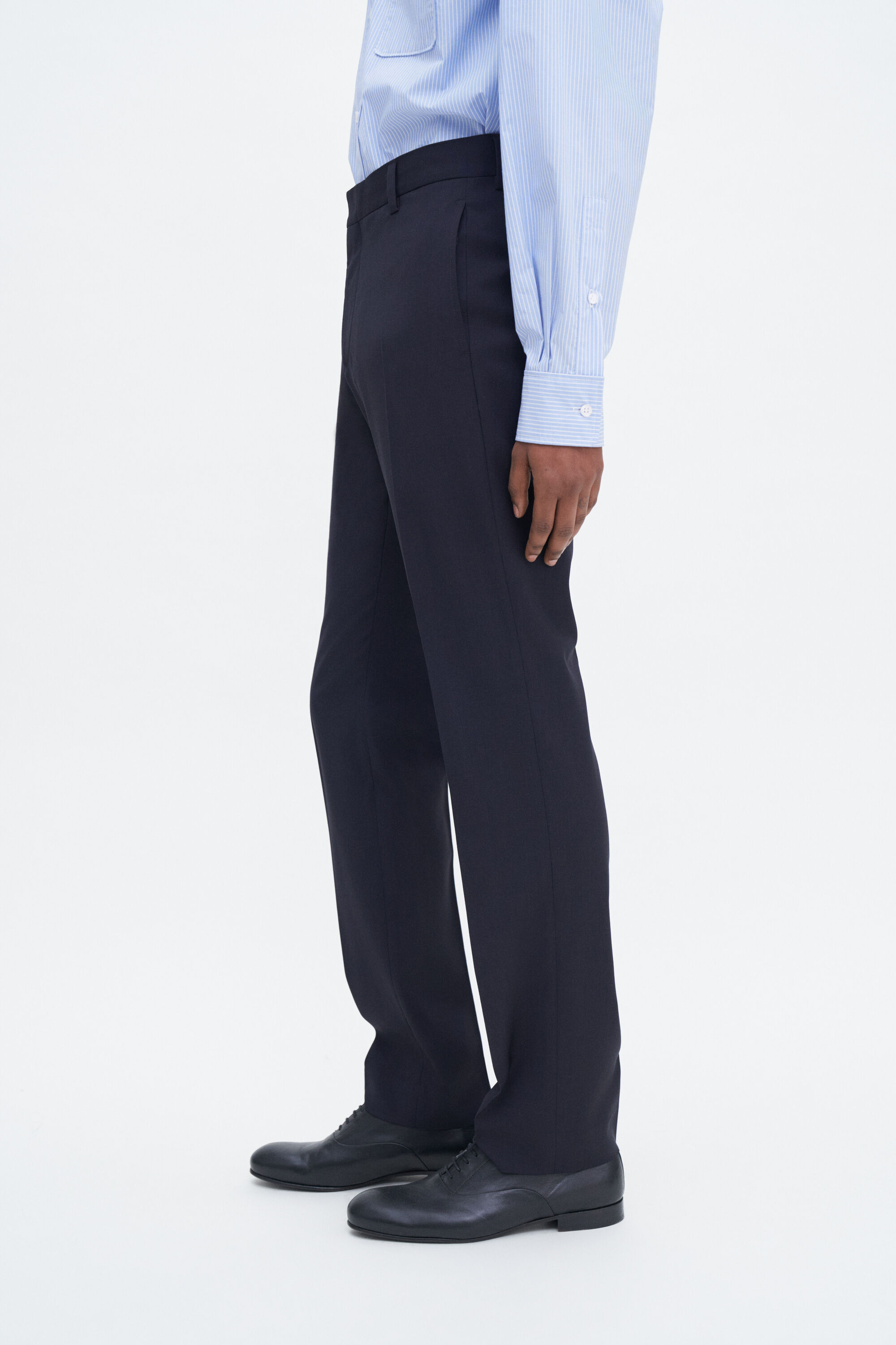 Slim Tapered Wool Trousers