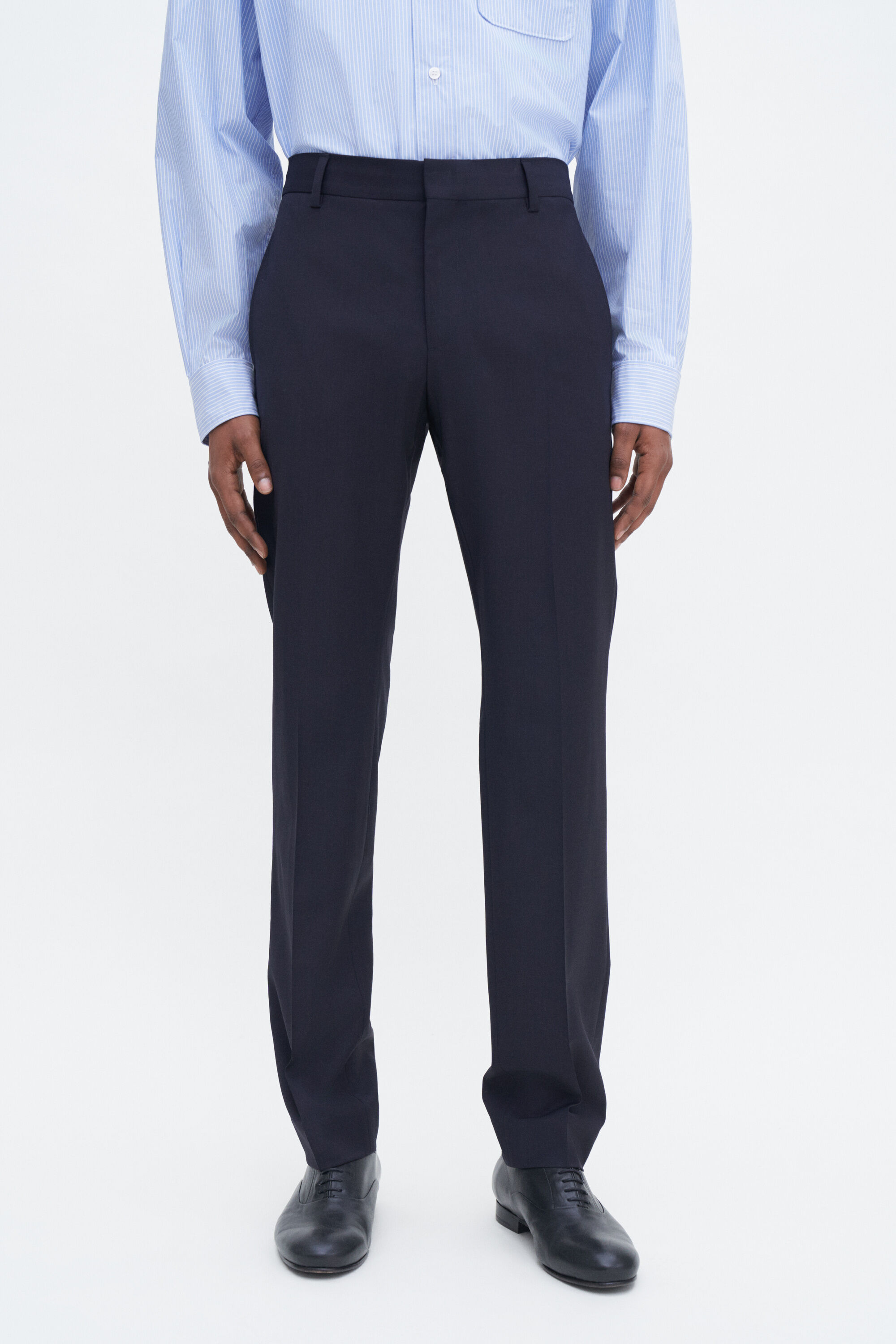 Slim Tapered Wool Trousers
