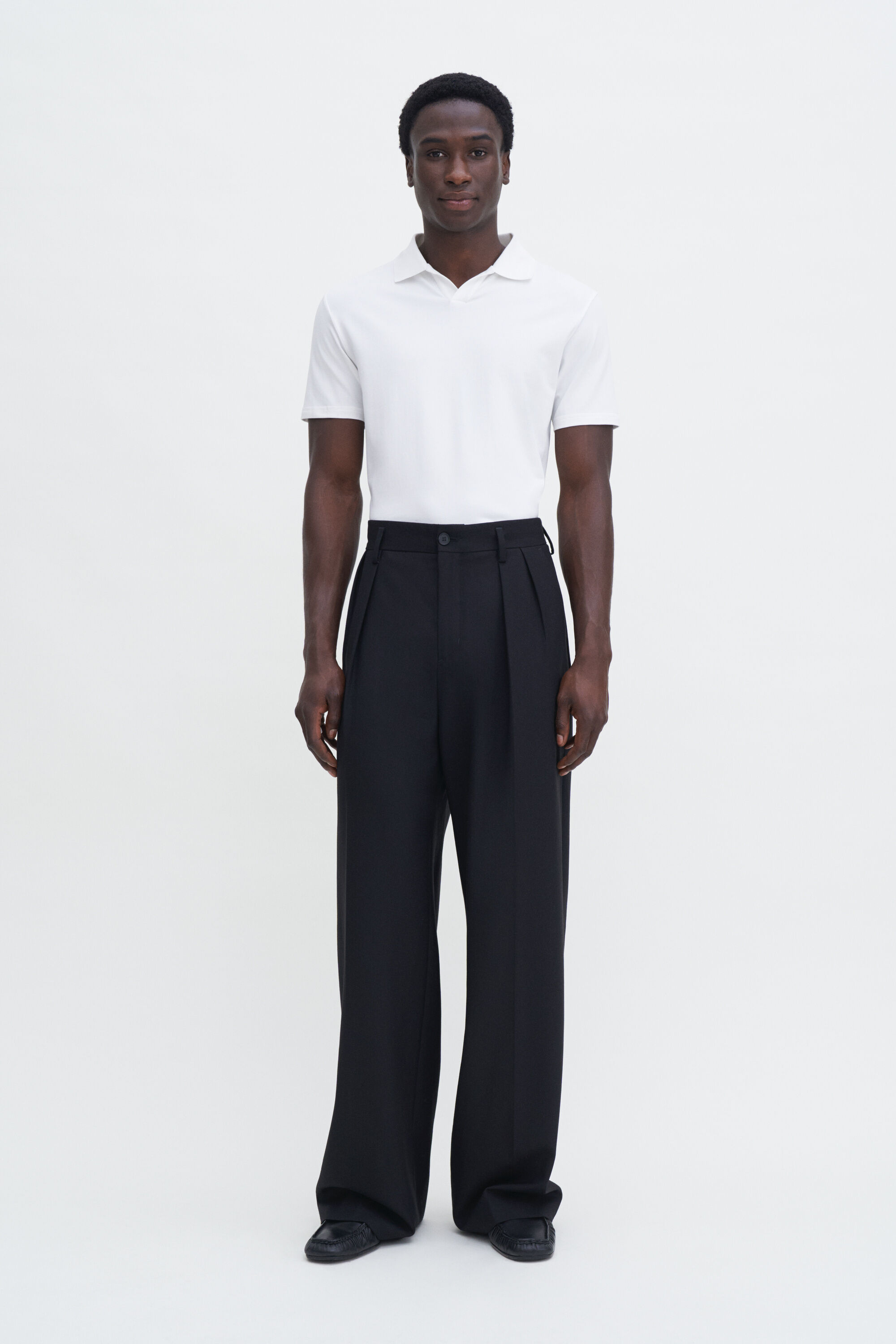 Stretch Cotton Polo T-Shirt