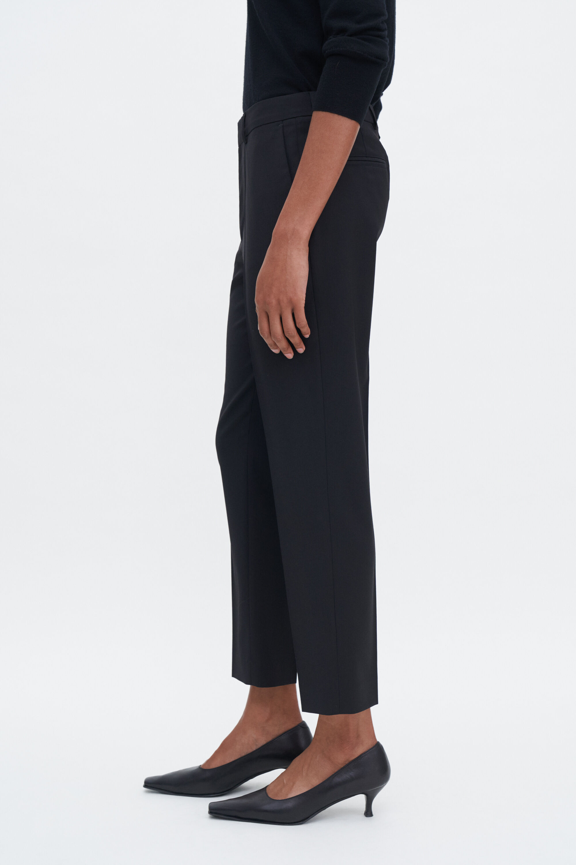 Emma Cropped Cool Wool Trousers
