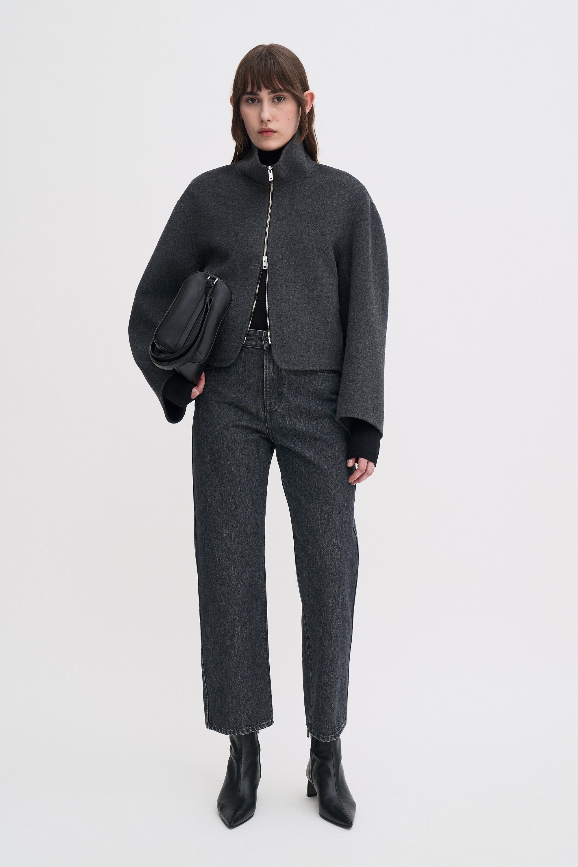 High Waisted Cropped Jeans