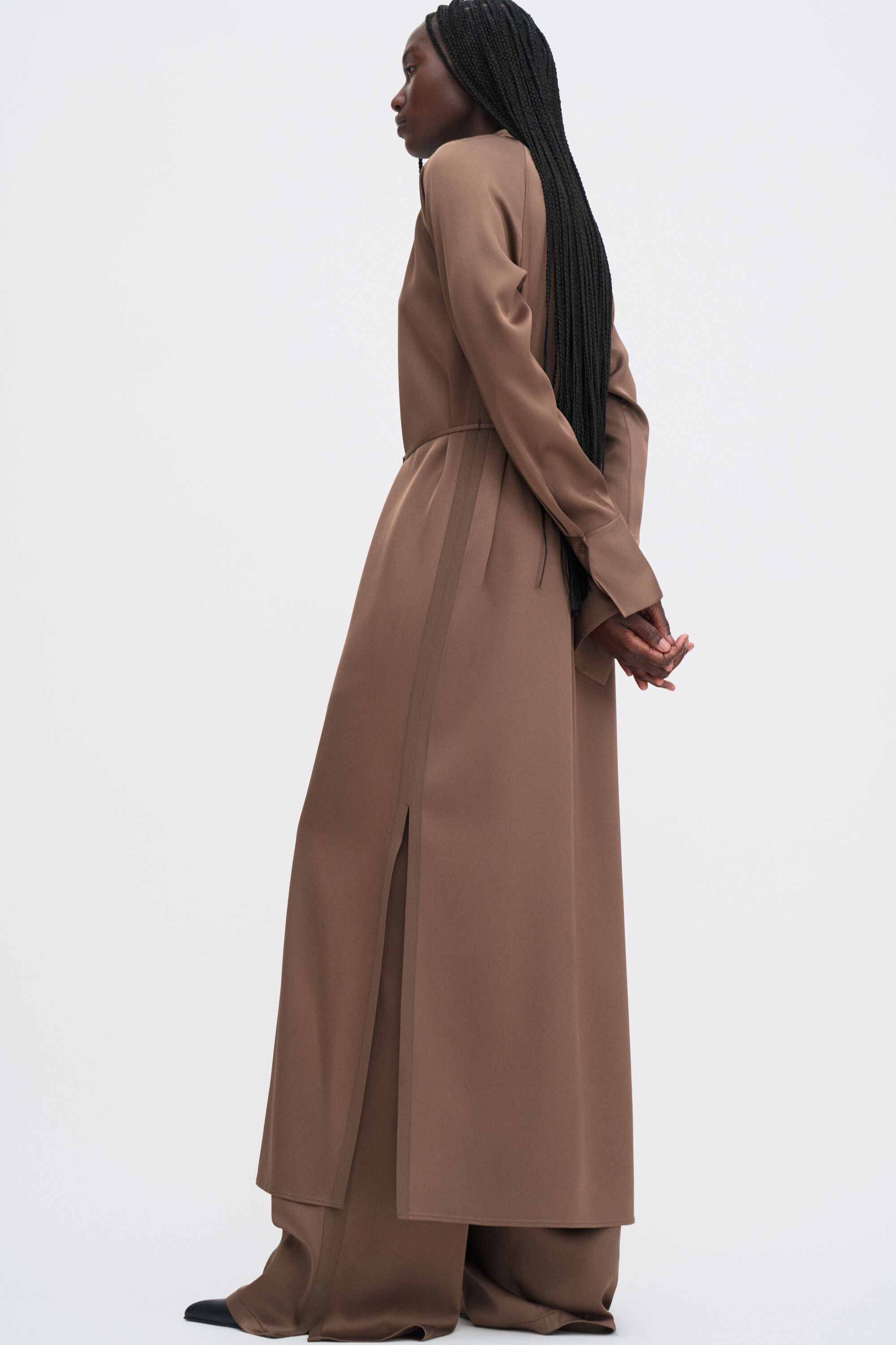 Gathered Raglan Dress