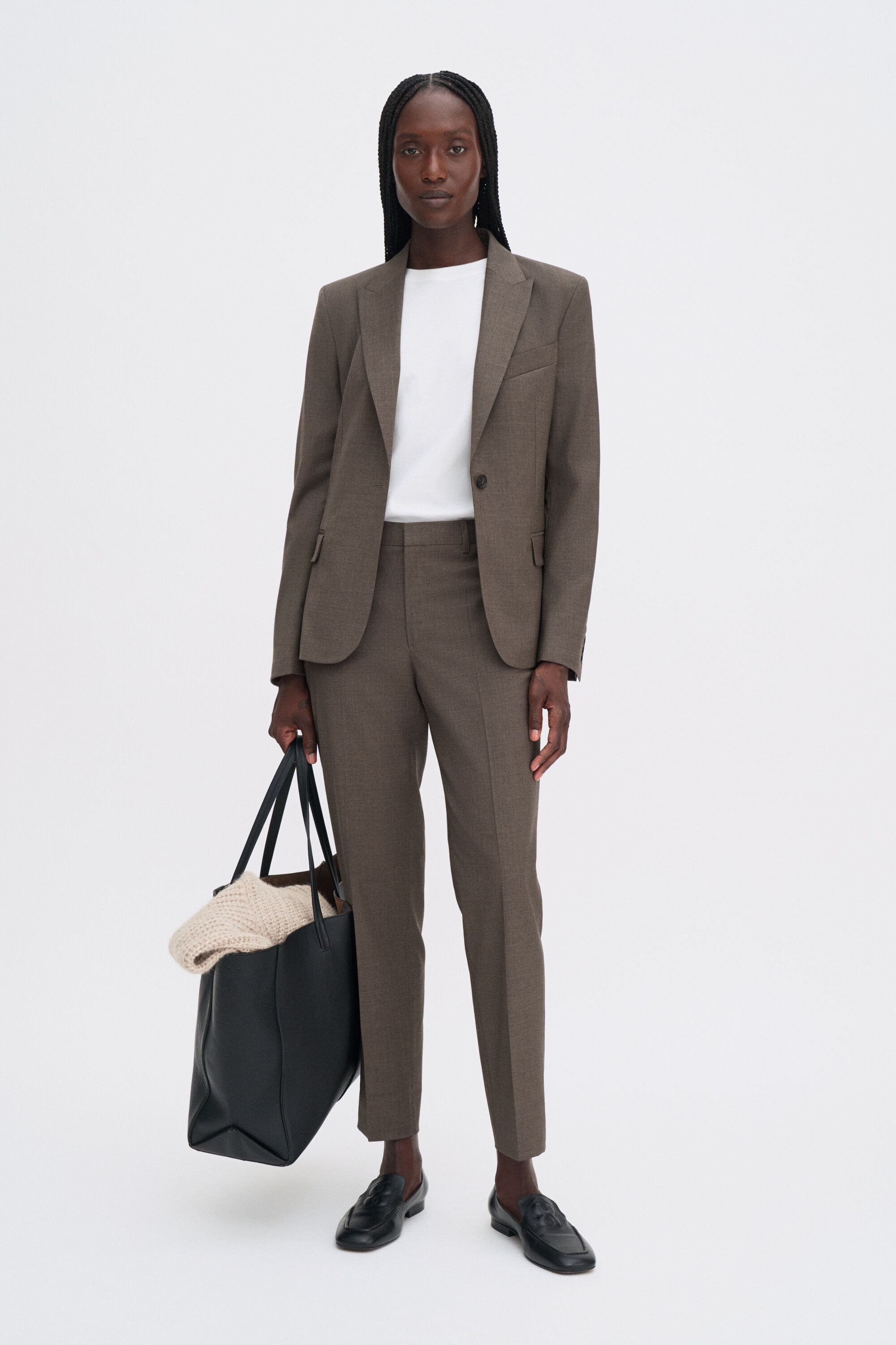 Emma Cropped Cool Wool Trousers