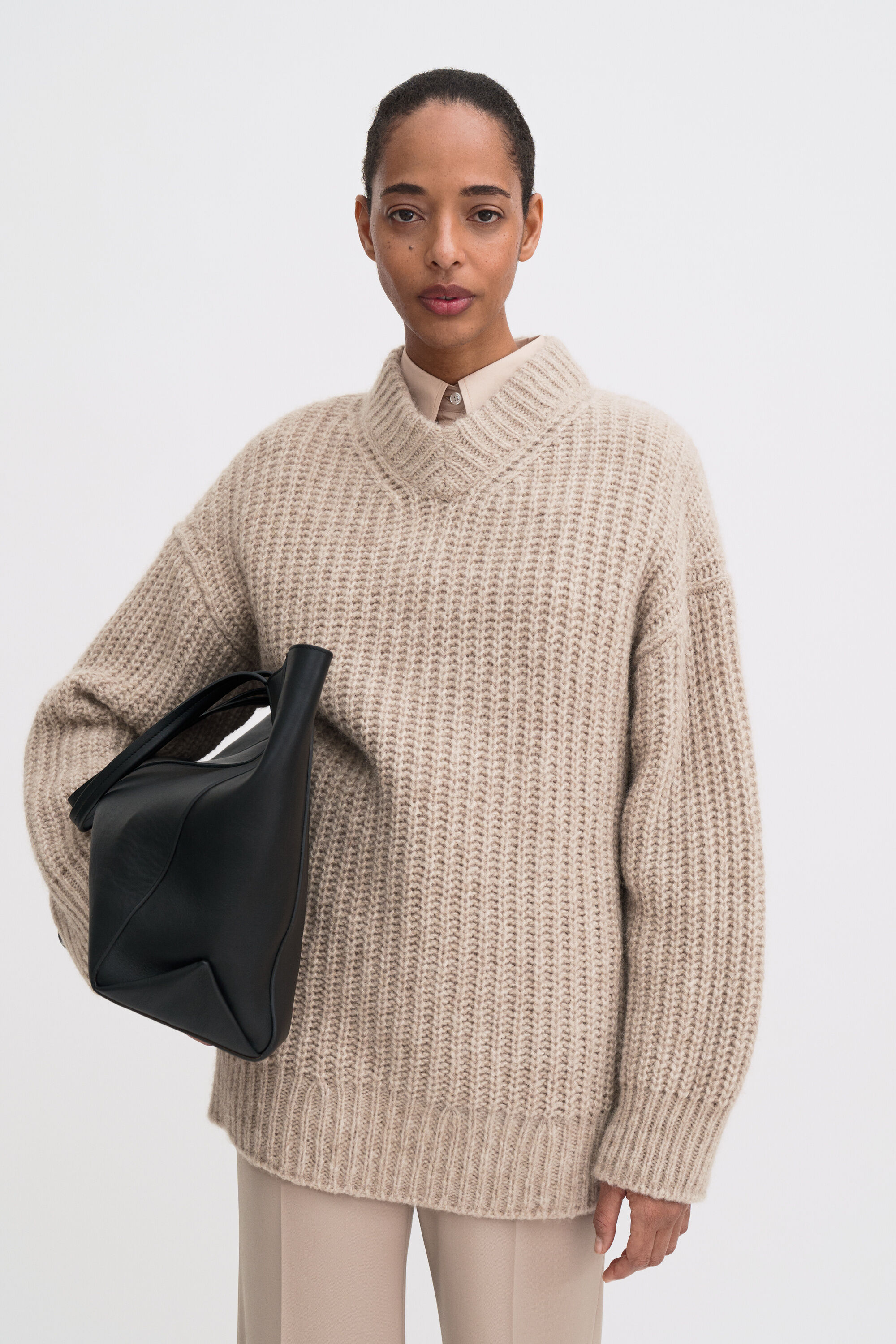 Soft Alpaca V-Neck Sweater