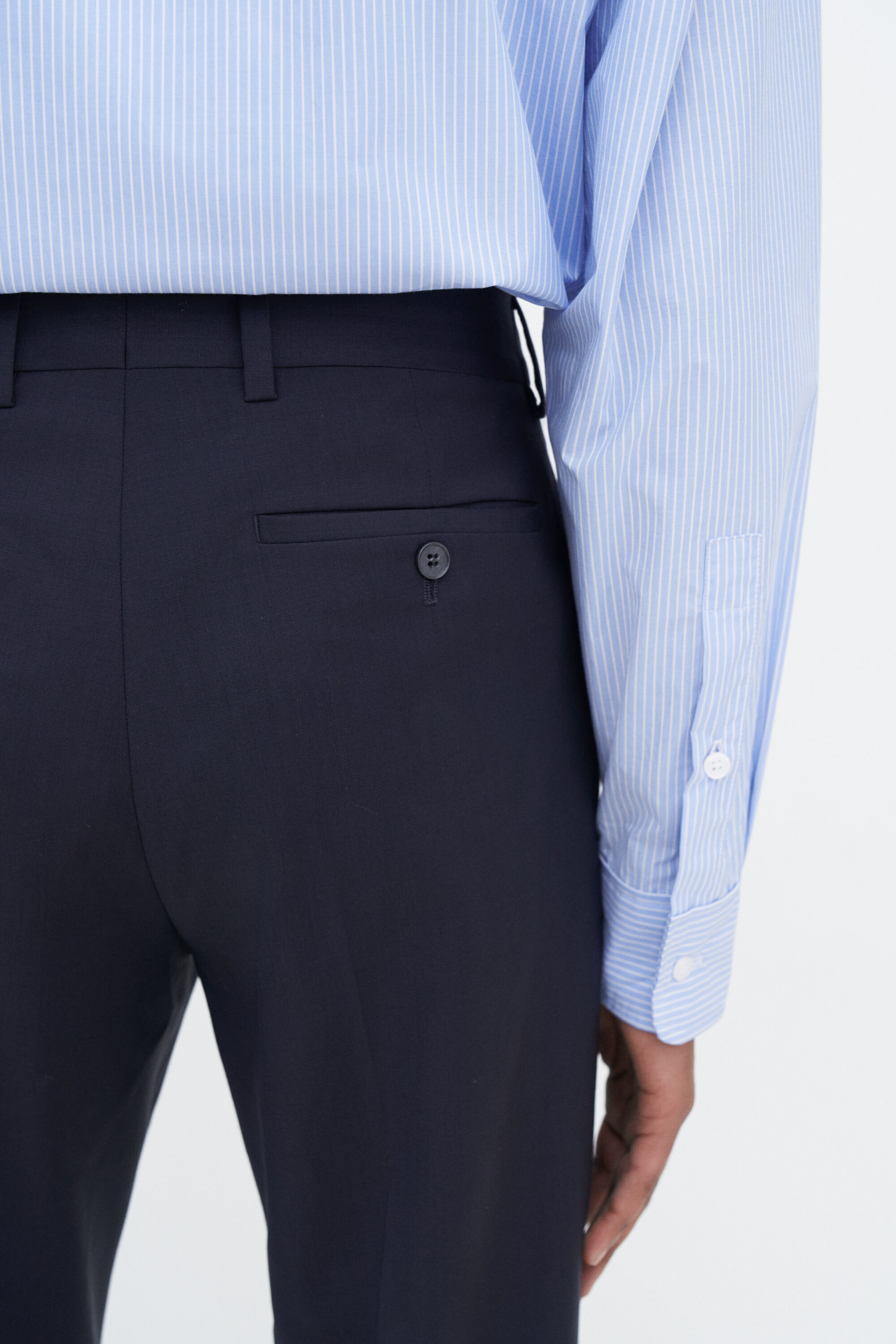Slim Tapered Wool Trousers