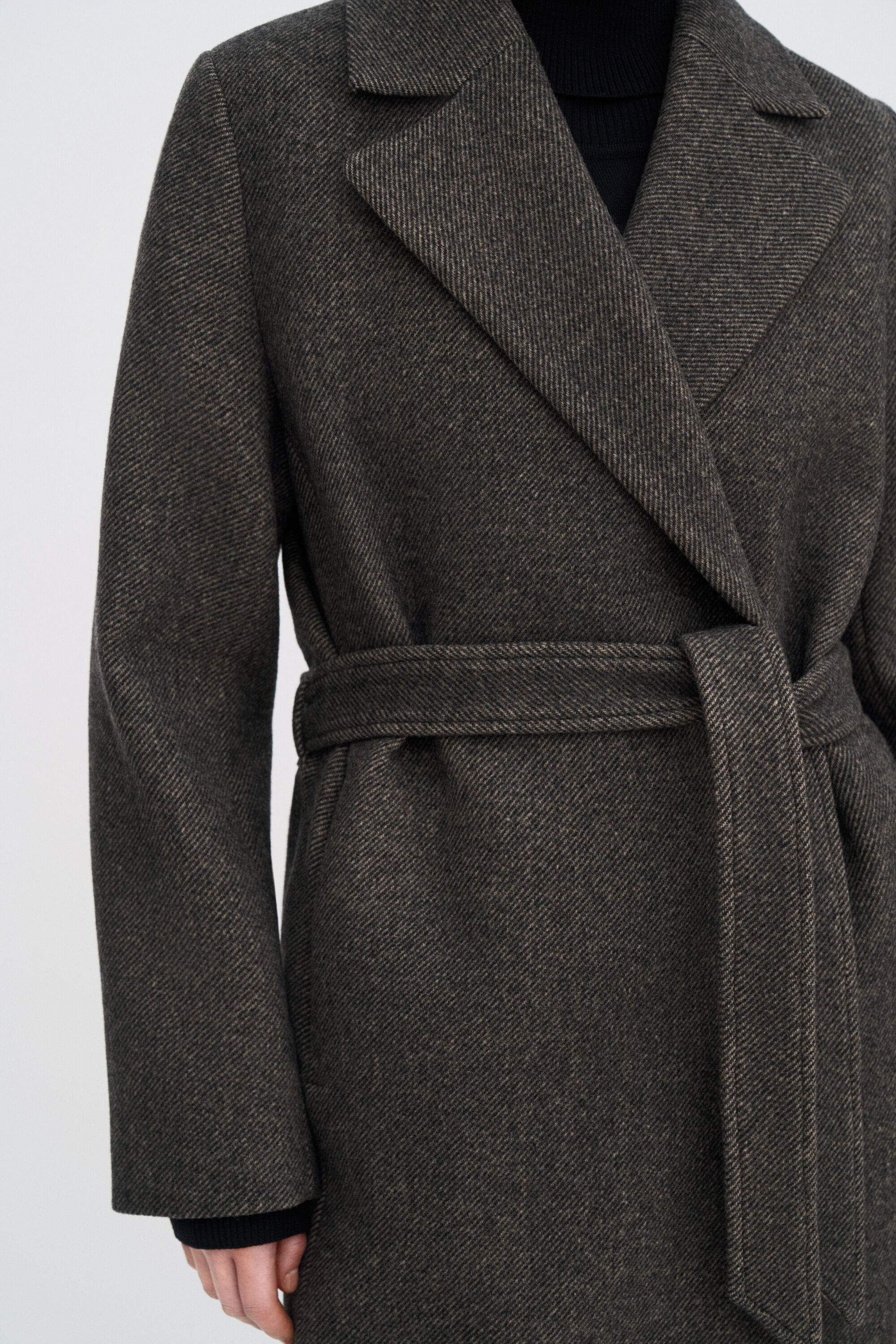 Charlotte Twill Belted Coat