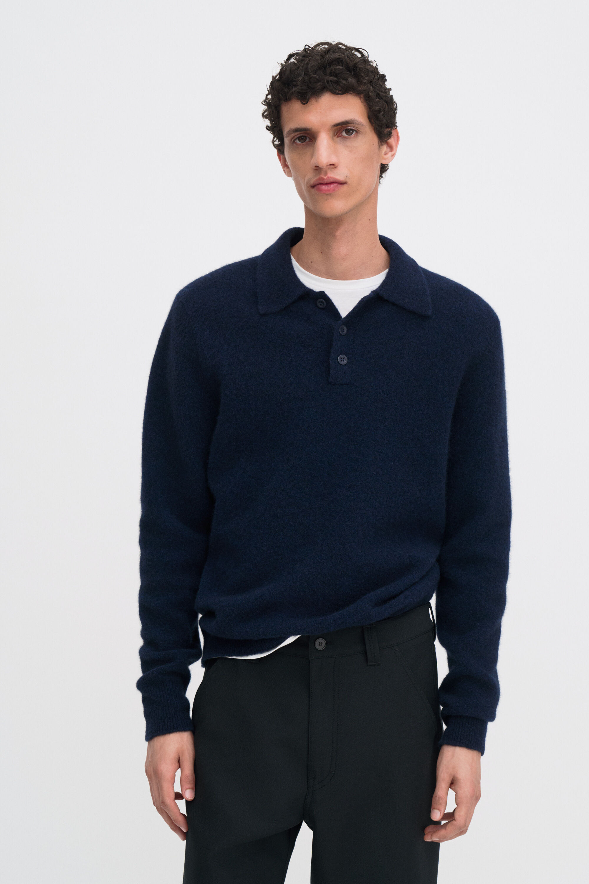 Yak Wool Polo Sweater