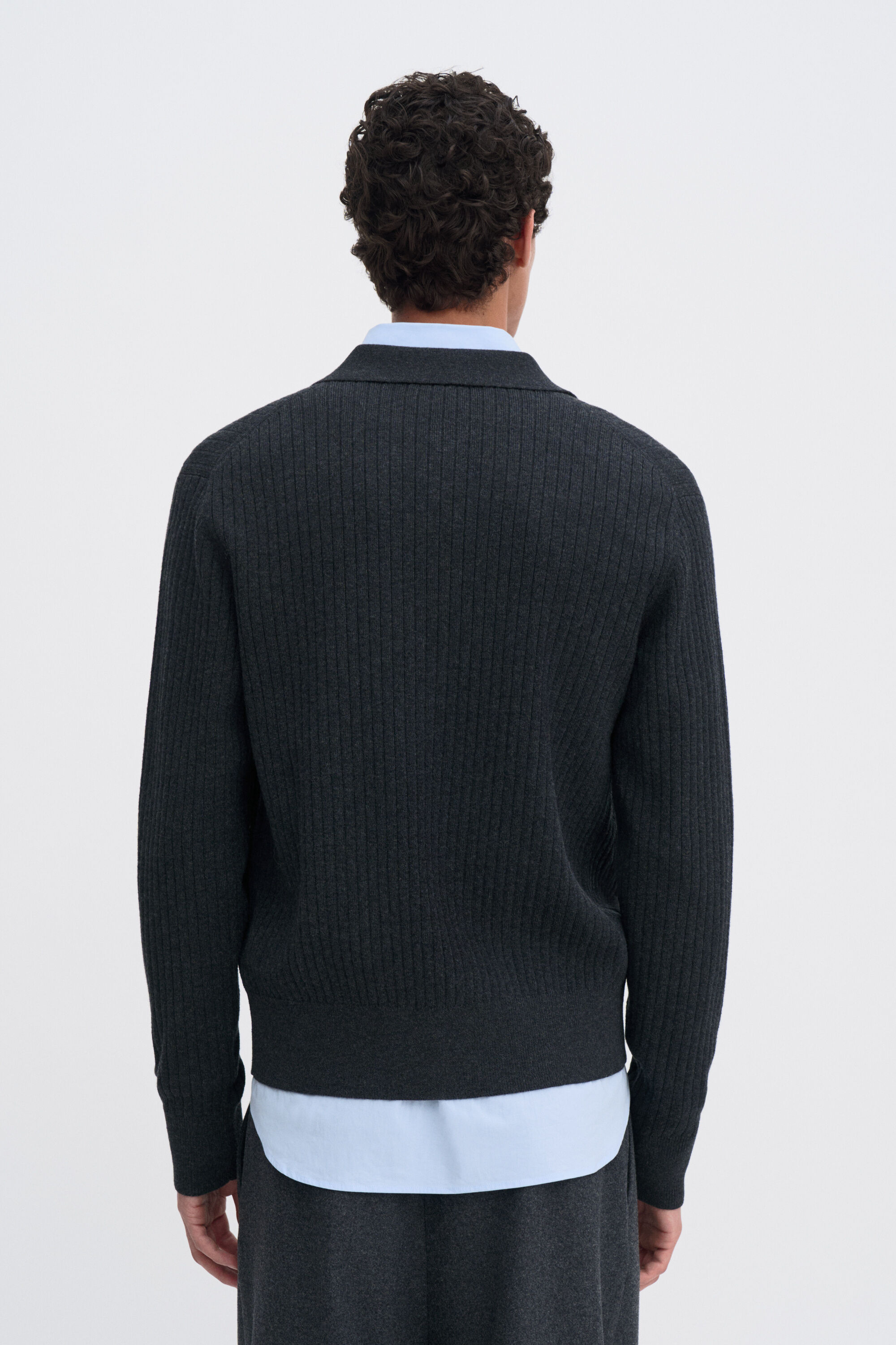 Cotton Merino Knit Shirt
