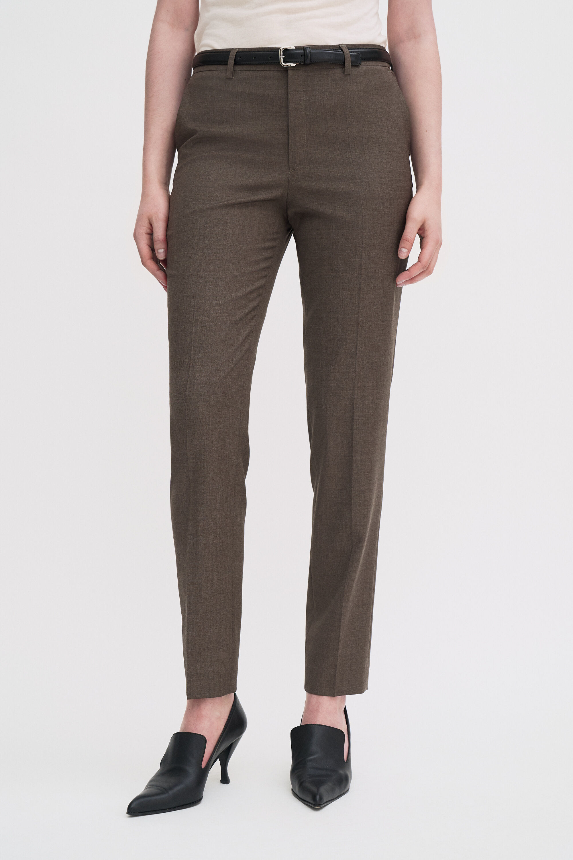 Emma Cropped Cool Wool Trousers