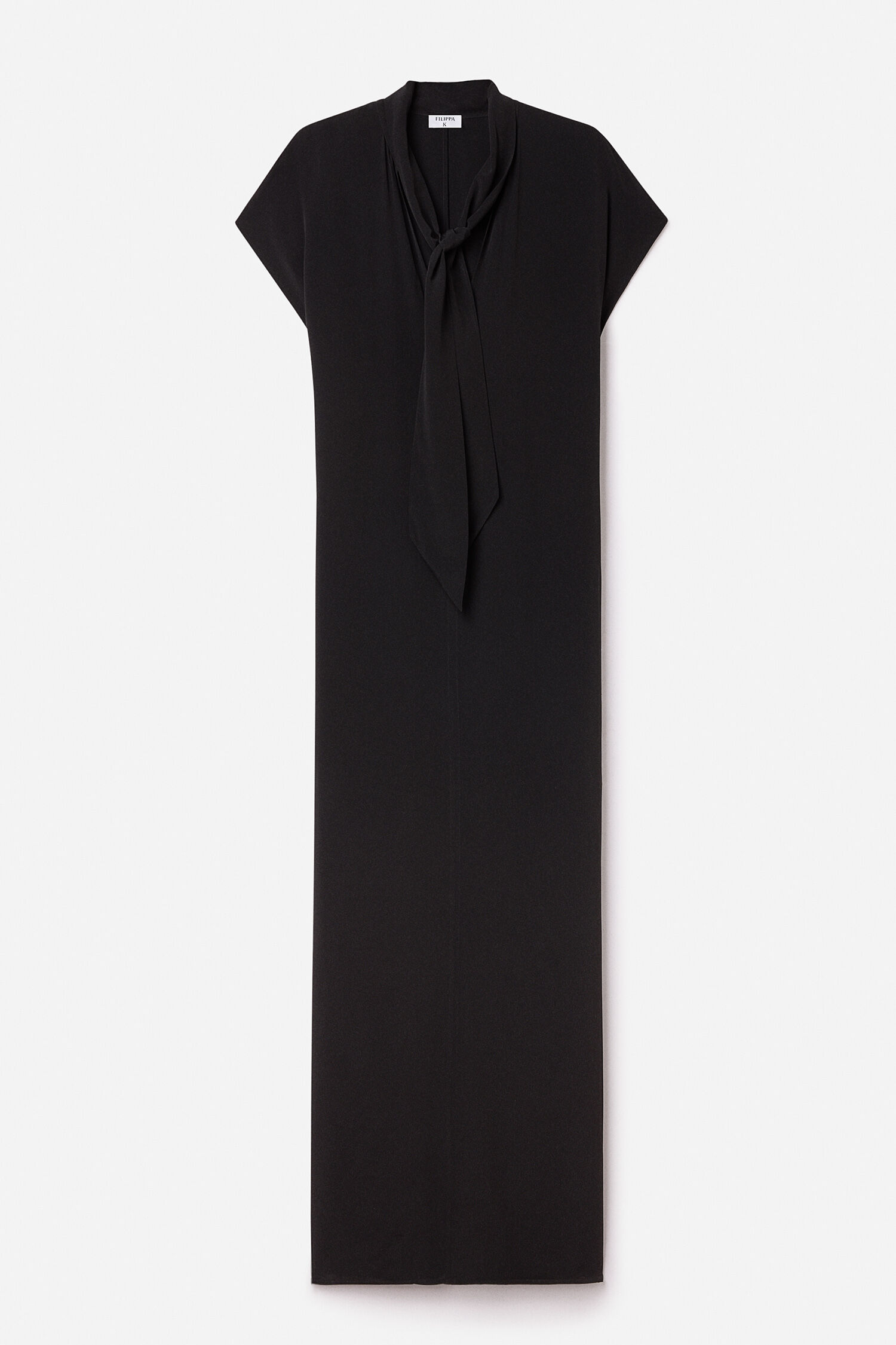 Long Tie-neck Dress