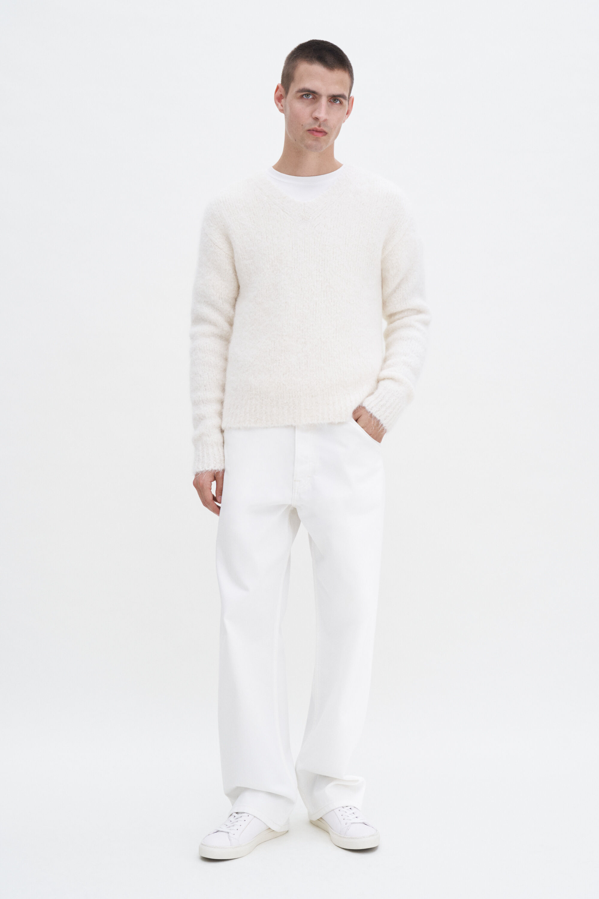 Soft Alpaca V-Neck Sweater