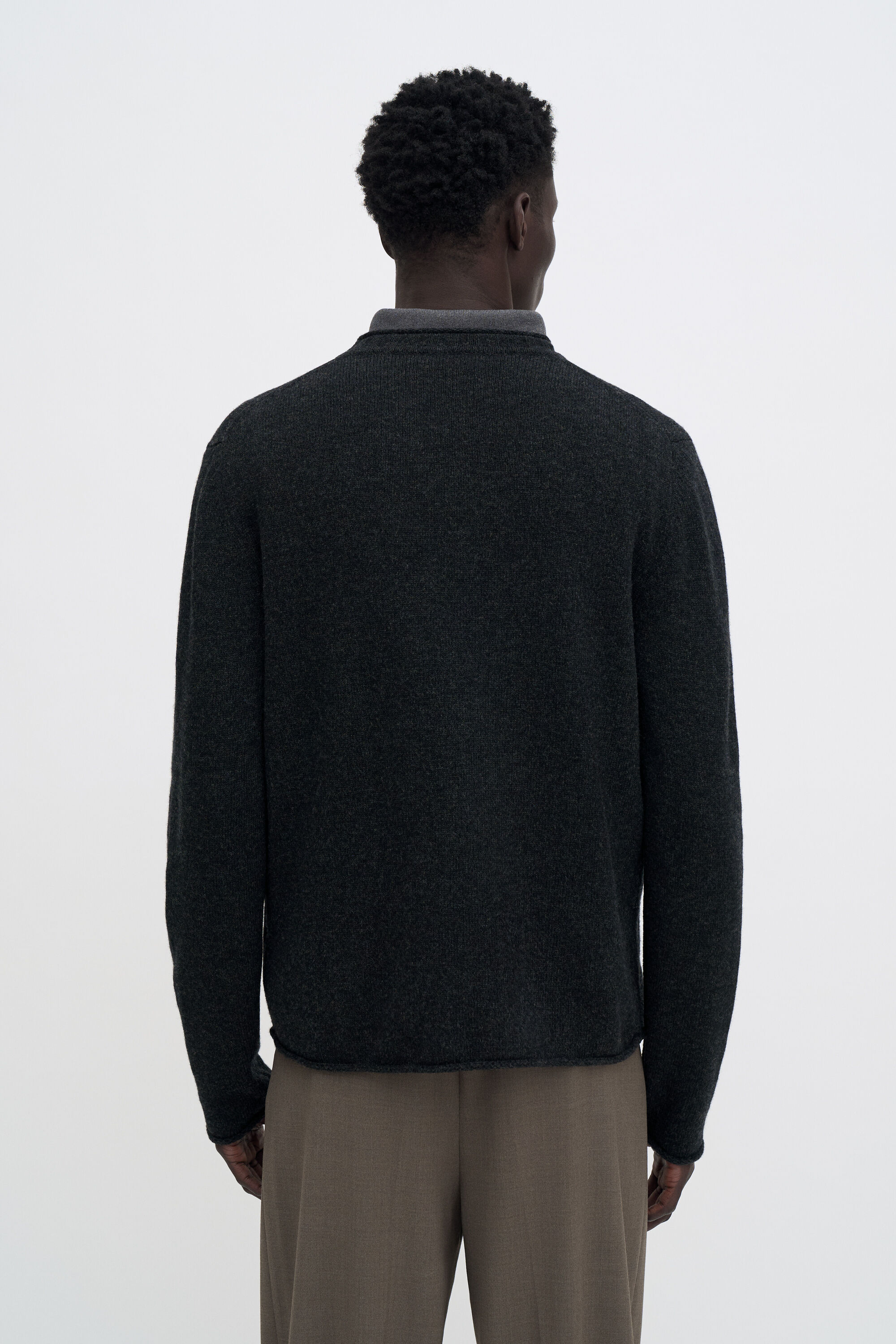 Rolled Hem Sweater